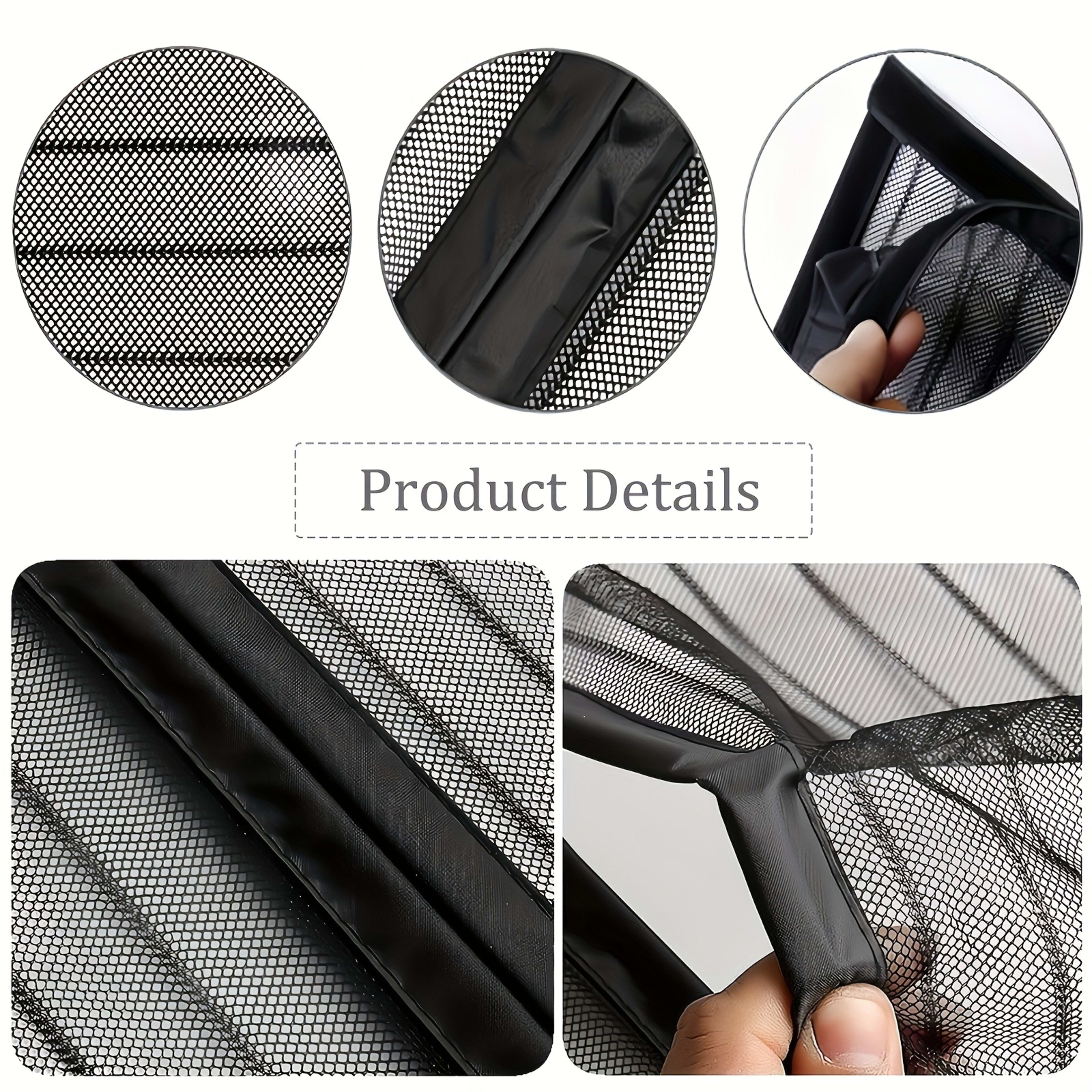 Magnetic Screen Door Curtain - Manual Or Automatic Close, Black Stripe Design, Mosquito-proof Summer Breathable Partitio 13