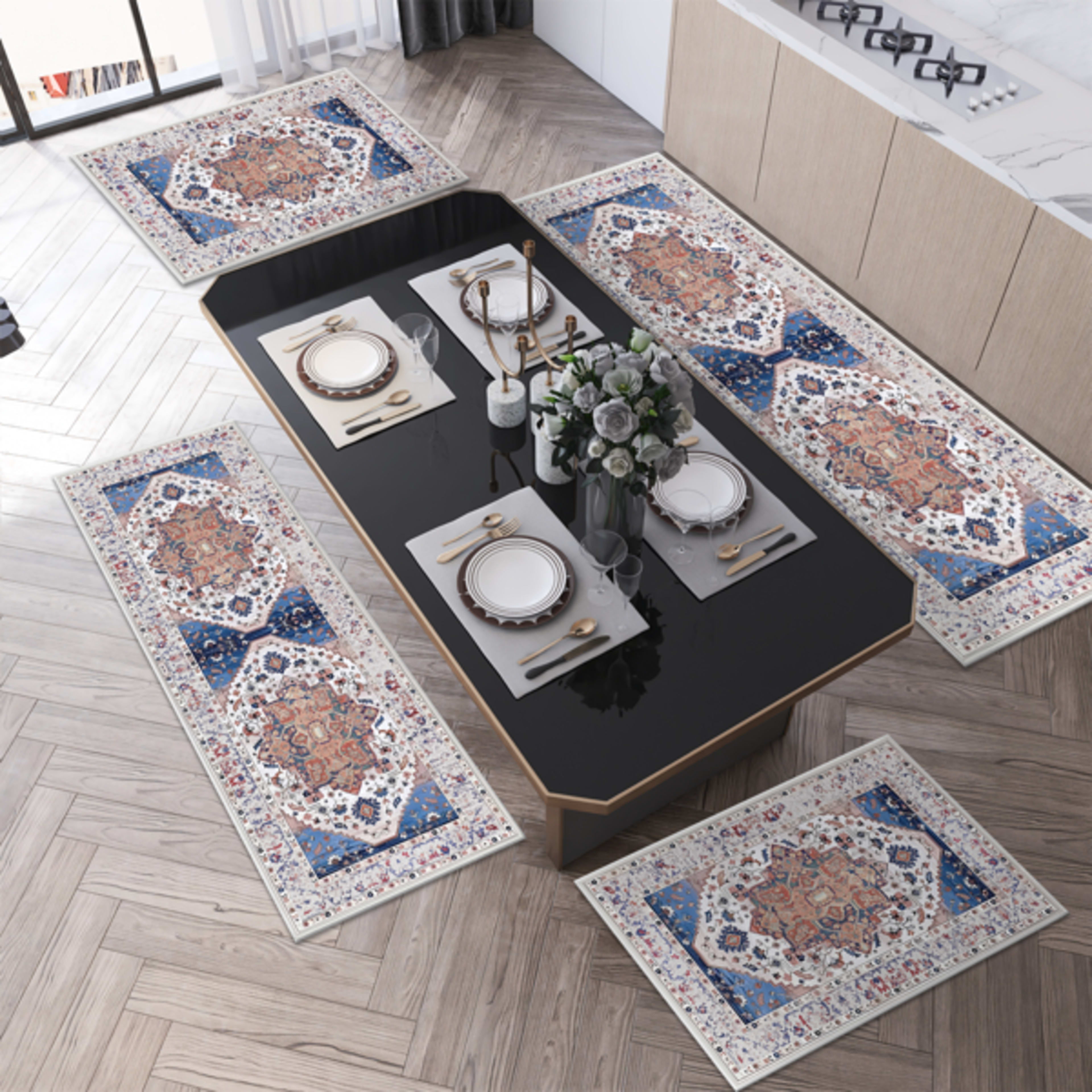 Boho Kitchen Rug Sets 3 Piece With Runner Non Slip Kitchen Rugs And Mats Washable Kitchen Mats For Floor Thick Kitchen F 5