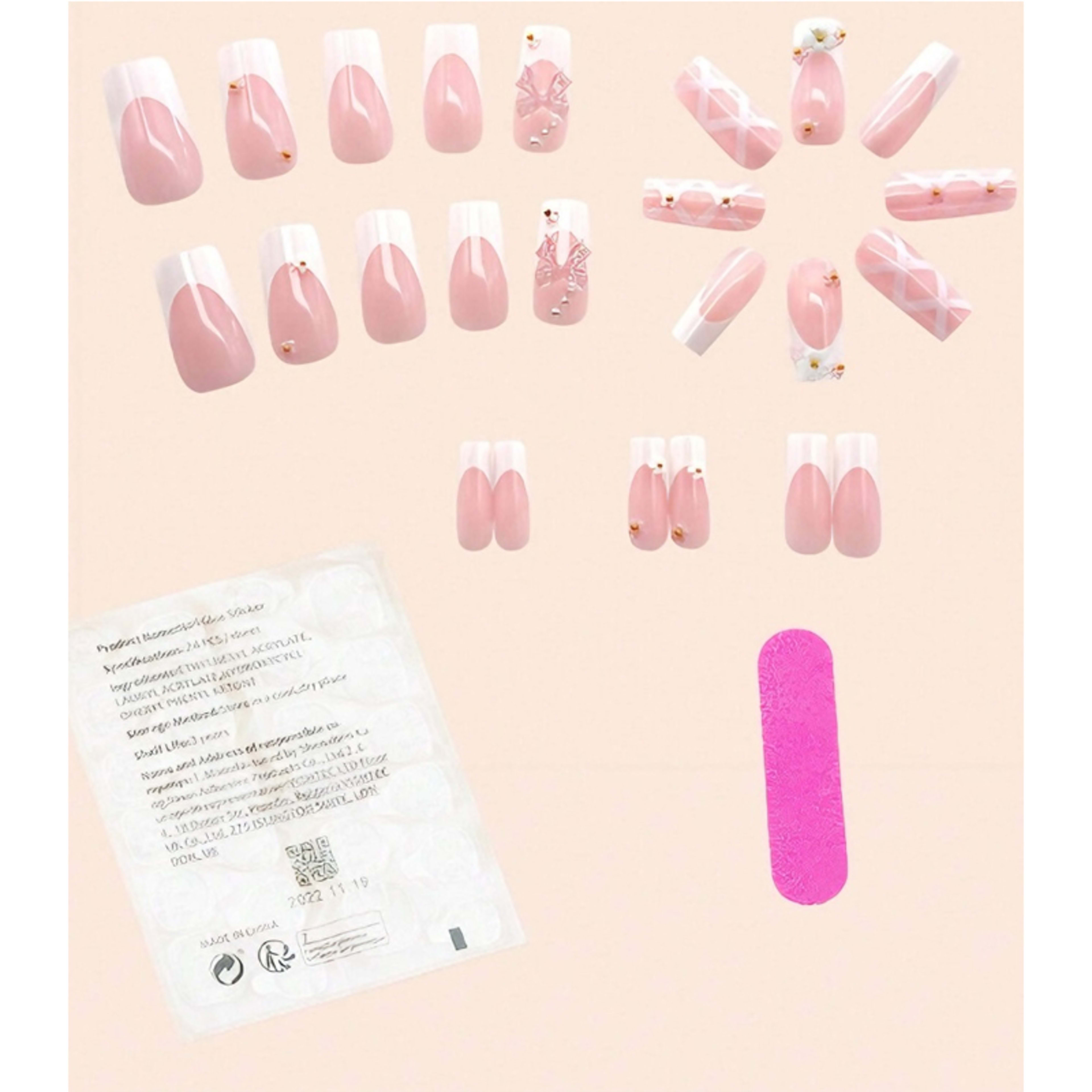24 PCS Planet Diamond Star Nail Art 6