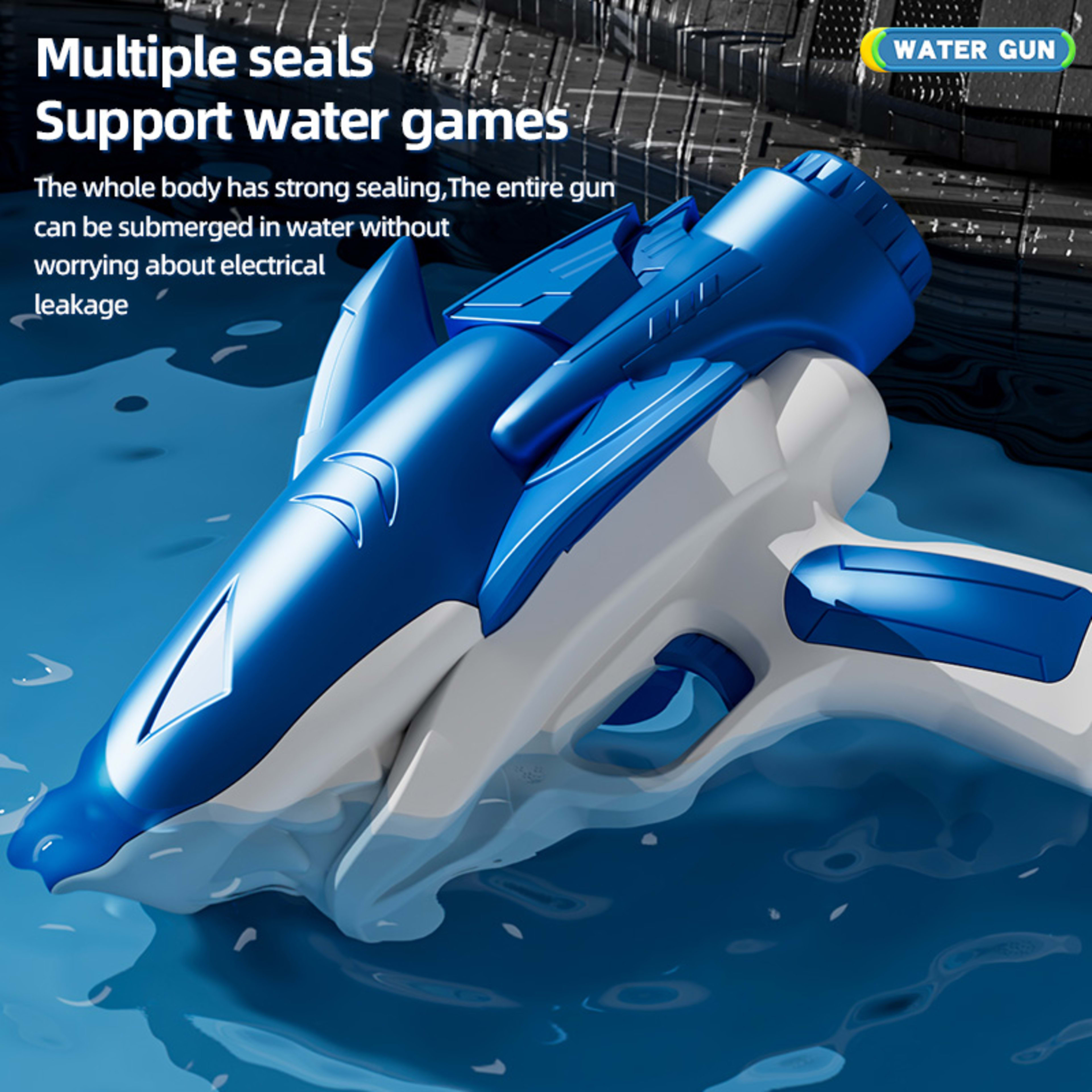 Shark Water Gun SYSQ-Gray,Blue 16
