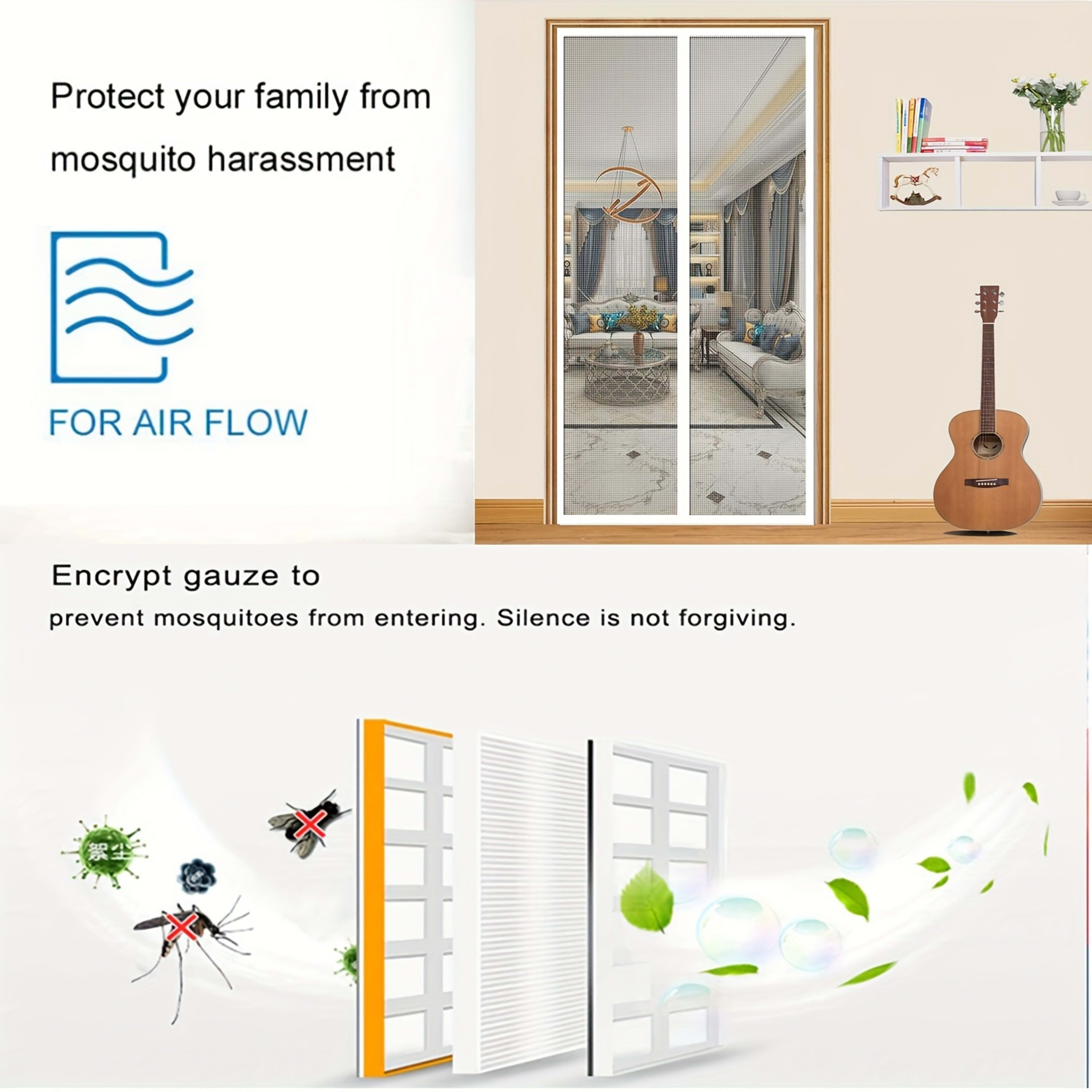Magnetic Mosquito-proof Door Curtain, Summer Upgraded Screen Window, No Need To Drill, Mesh Curtain - Keeps Insects Out  5