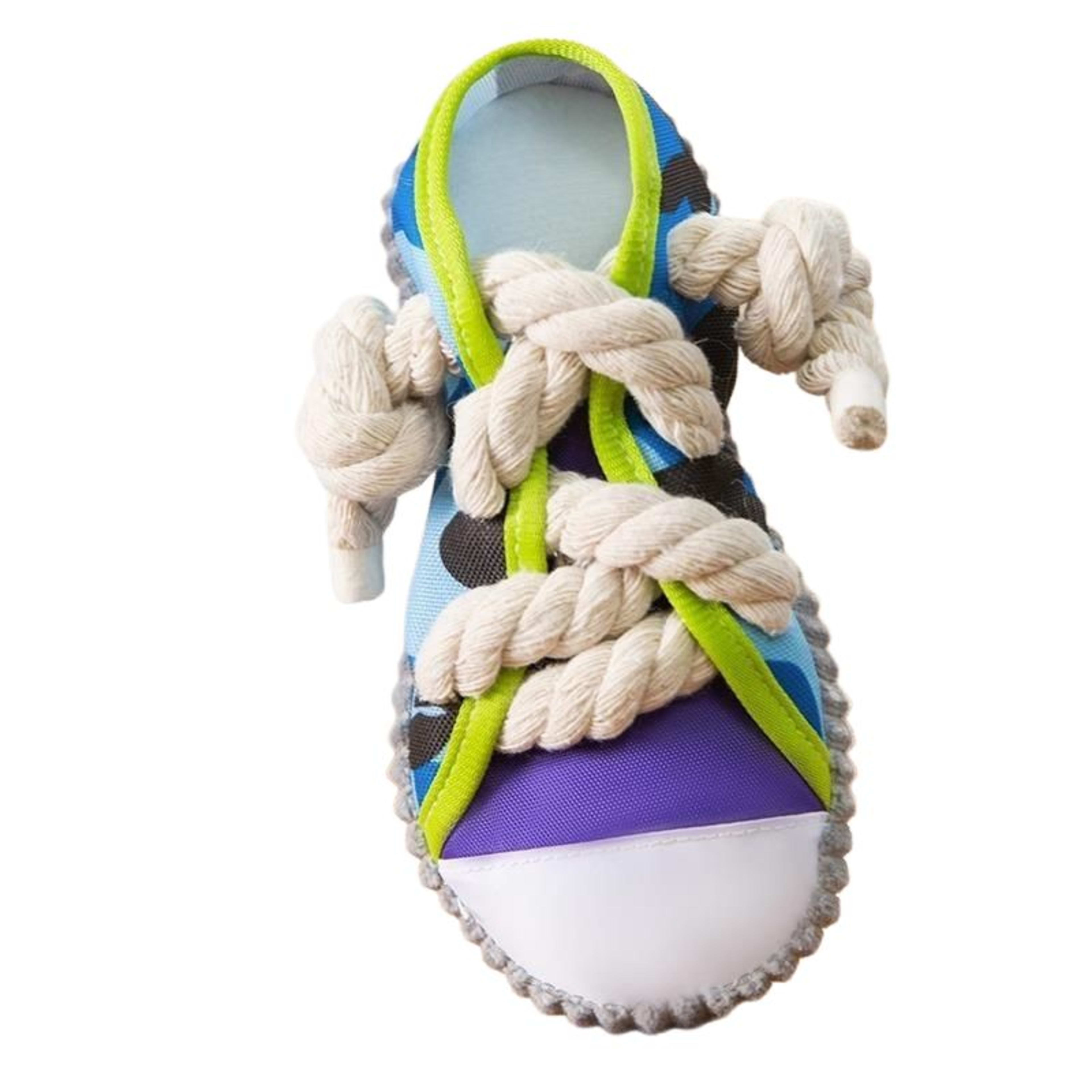 Dog Toys Shoes Pet Cotton Rope Slippers Sound Making Toys Teeth Cleaning Built-in BB Airbag Round Ball Bell Various 11