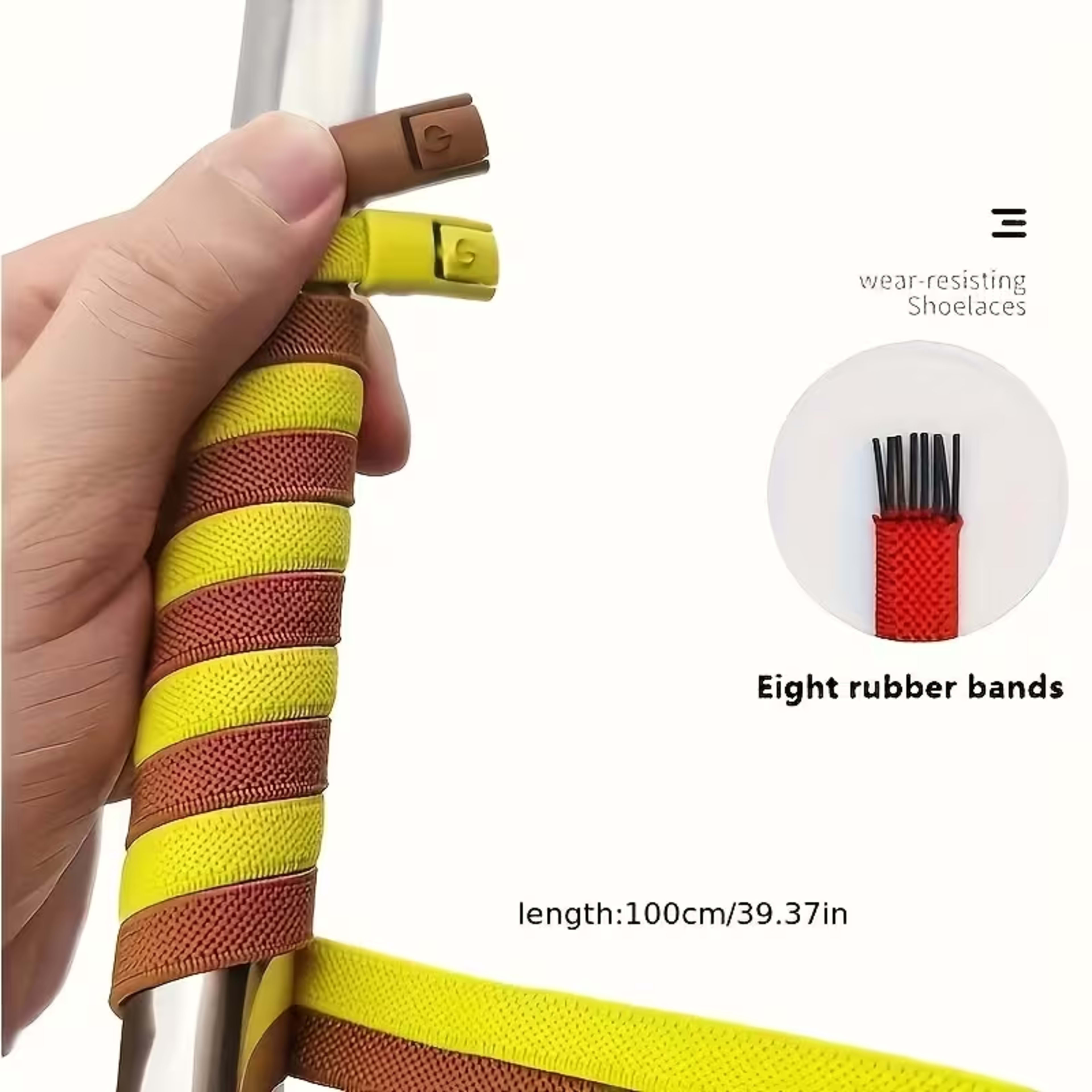 Stretch No Tie Shoelaces  Magnetic No Tie Shoelaces Magnetic Shoe Strings,Shoelaces Magnetic Lock Flat Elastic No Tie Fo 4