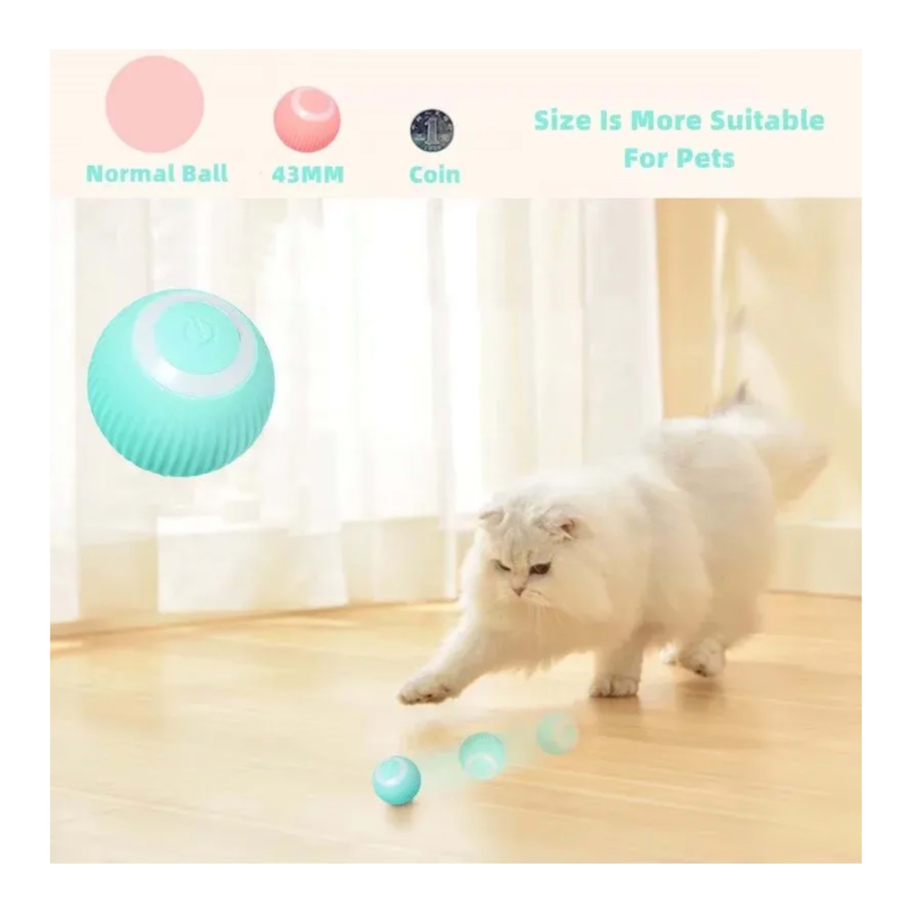 Electric Dog Cat Ball Toy,Indoor Large And Small Cat Dog Interactive Intelligent Rolling Pet Ball 14