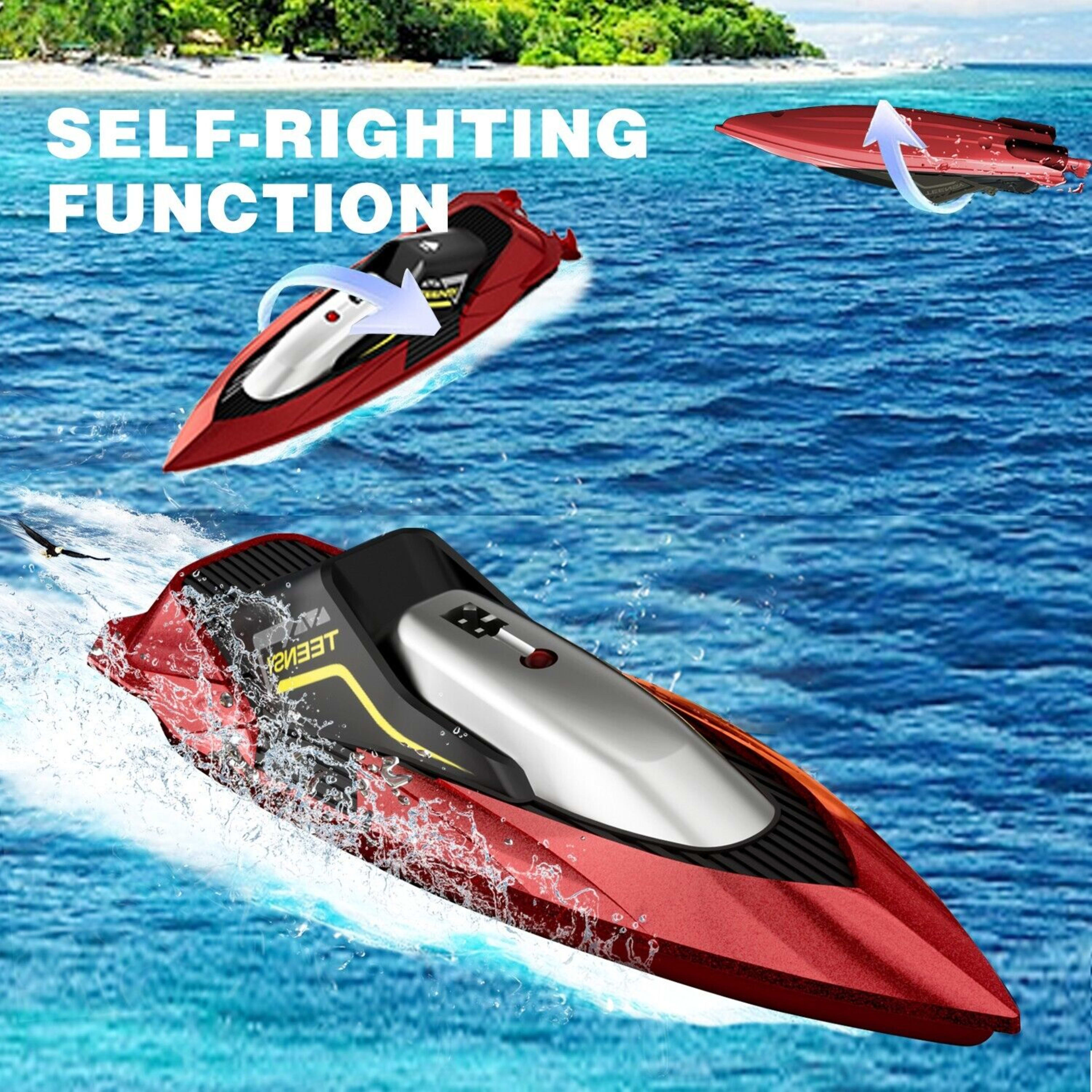 4DRC S5 Fast RC Boat For Pools And Lakes, 2.4 GHz 20- MPH Racing Boats For Kids 7