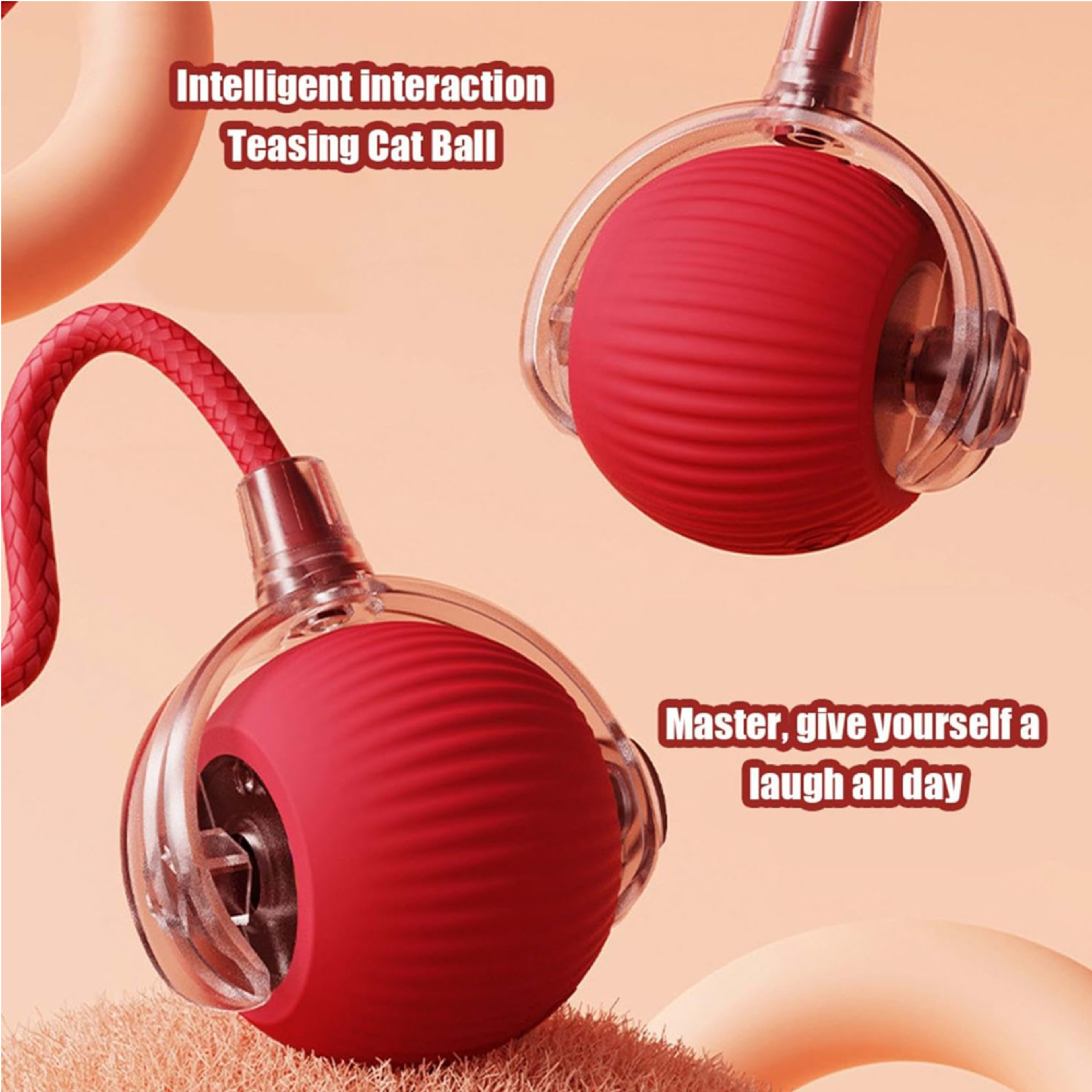 Electric Dog Cat Ball Toy,Indoor Large And Small Cat Dog Interactive Intelligent Rolling Pet Ball 9