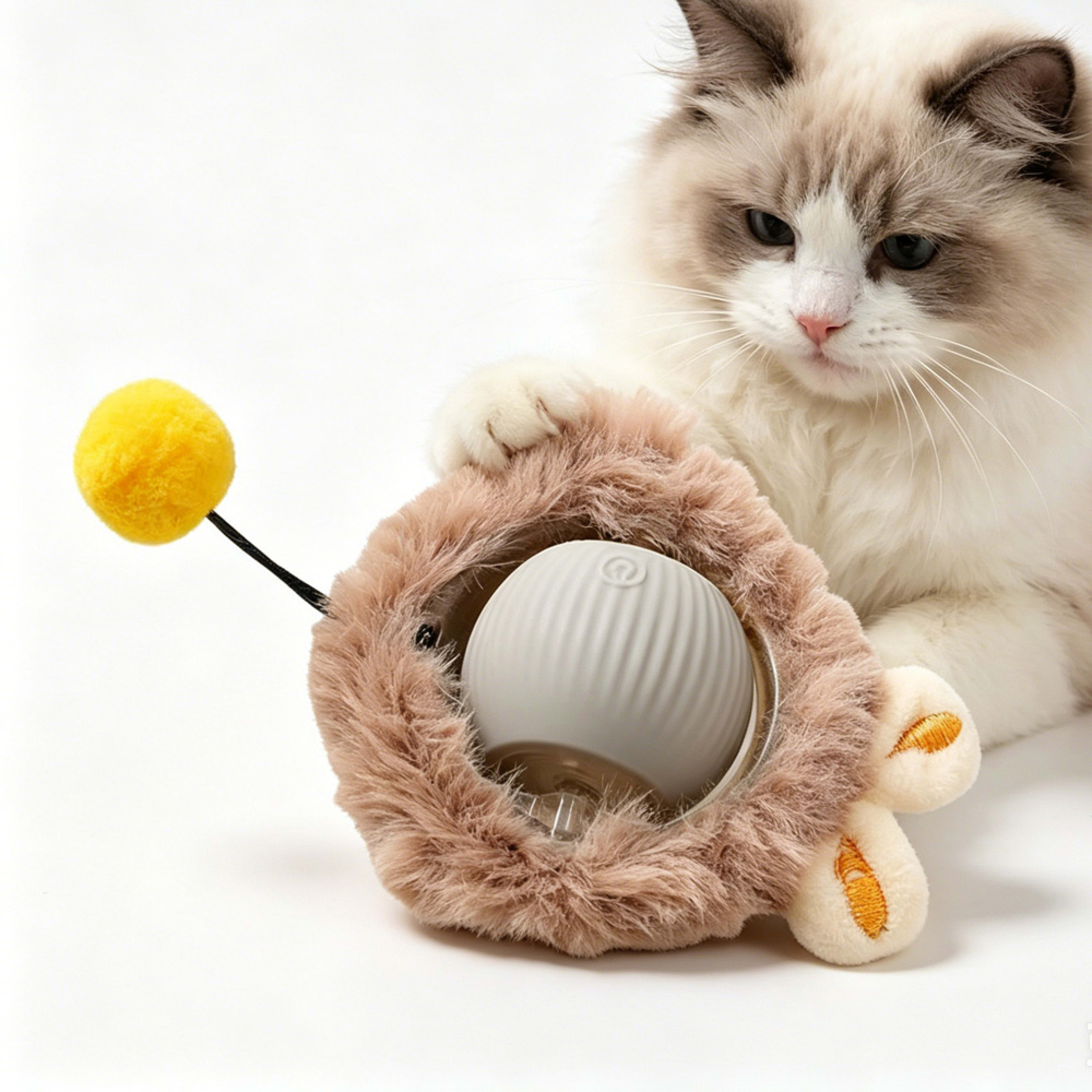 Electric Dog Cat Ball Toy,Indoor Large And Small Cat Dog Interactive Intelligent Rolling Pet Ball 3