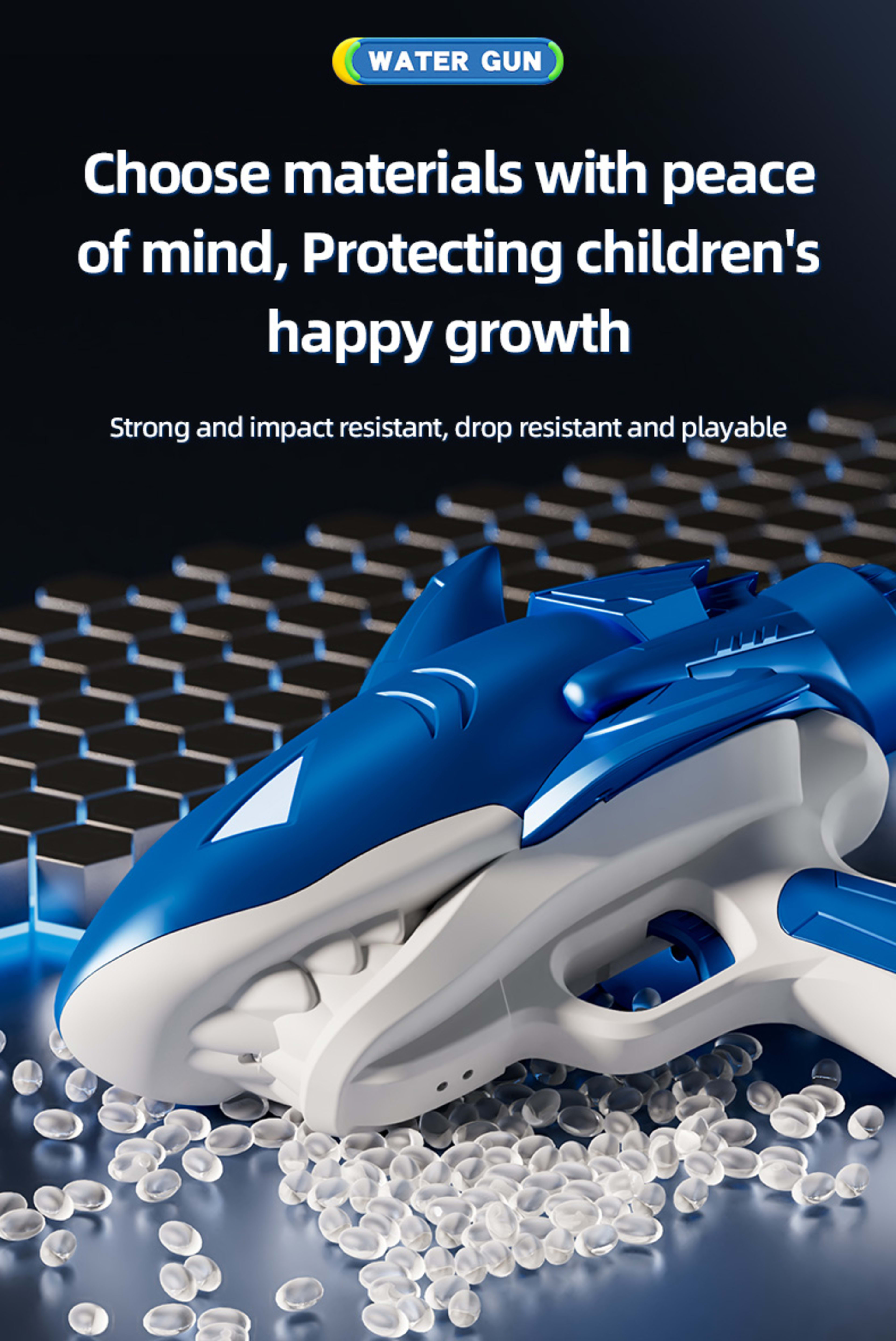 Shark Water Gun SYSQ-Gray,Blue 14
