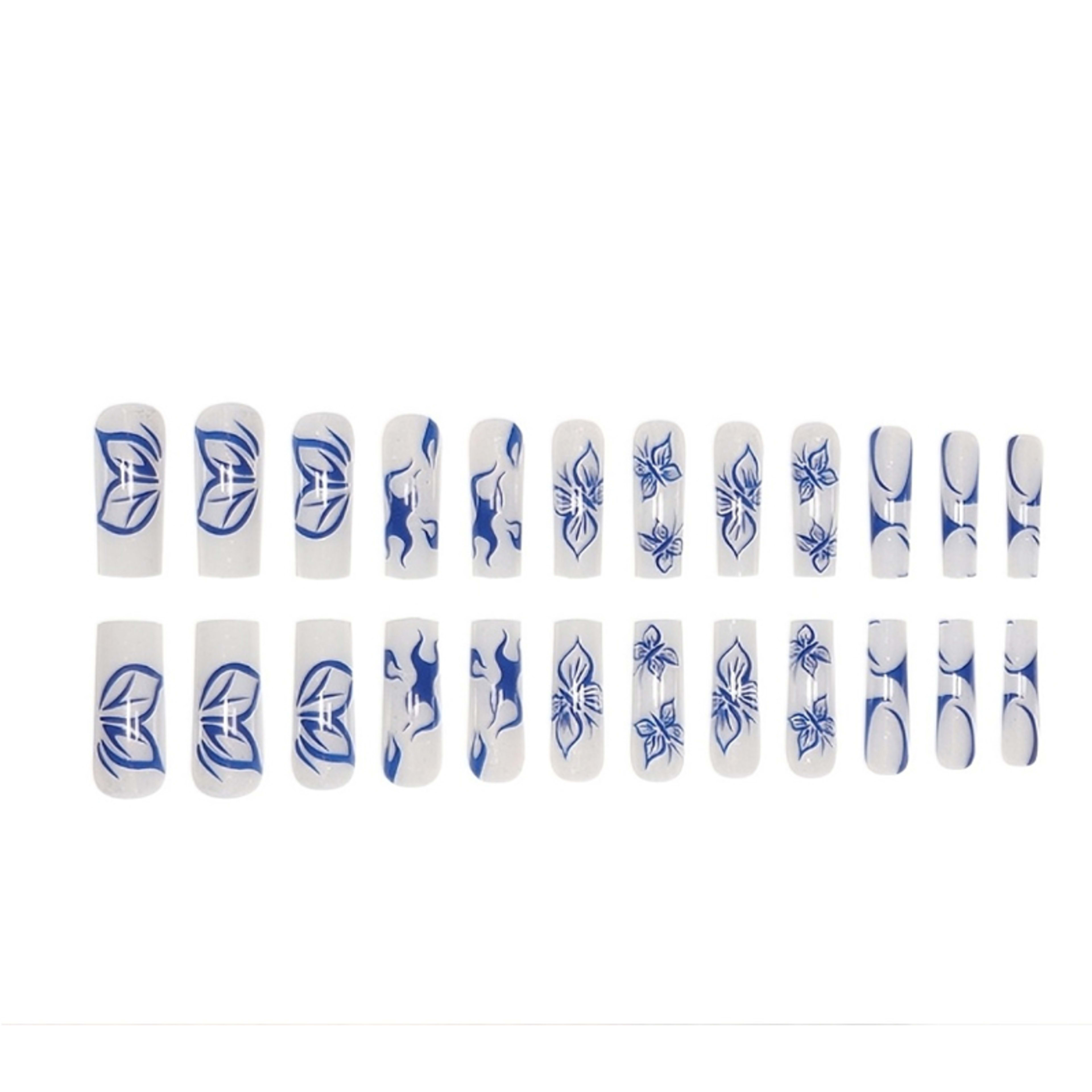 24 PCS Blue Butterfly Art 3