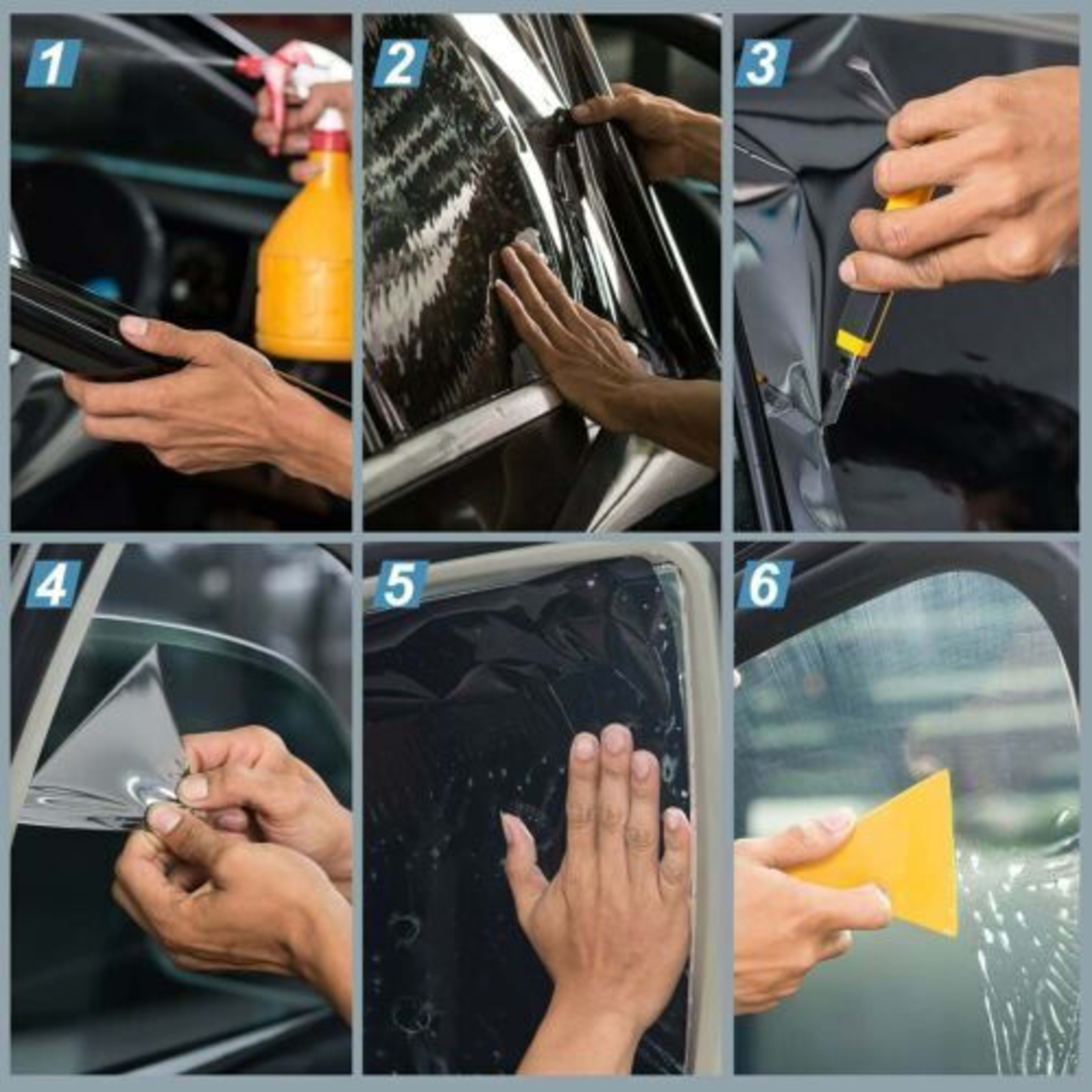 CAR WINDOW TINT FILM KIT TINTING SUPER DARK BLACK LIMO  75CM X 6M UK 6