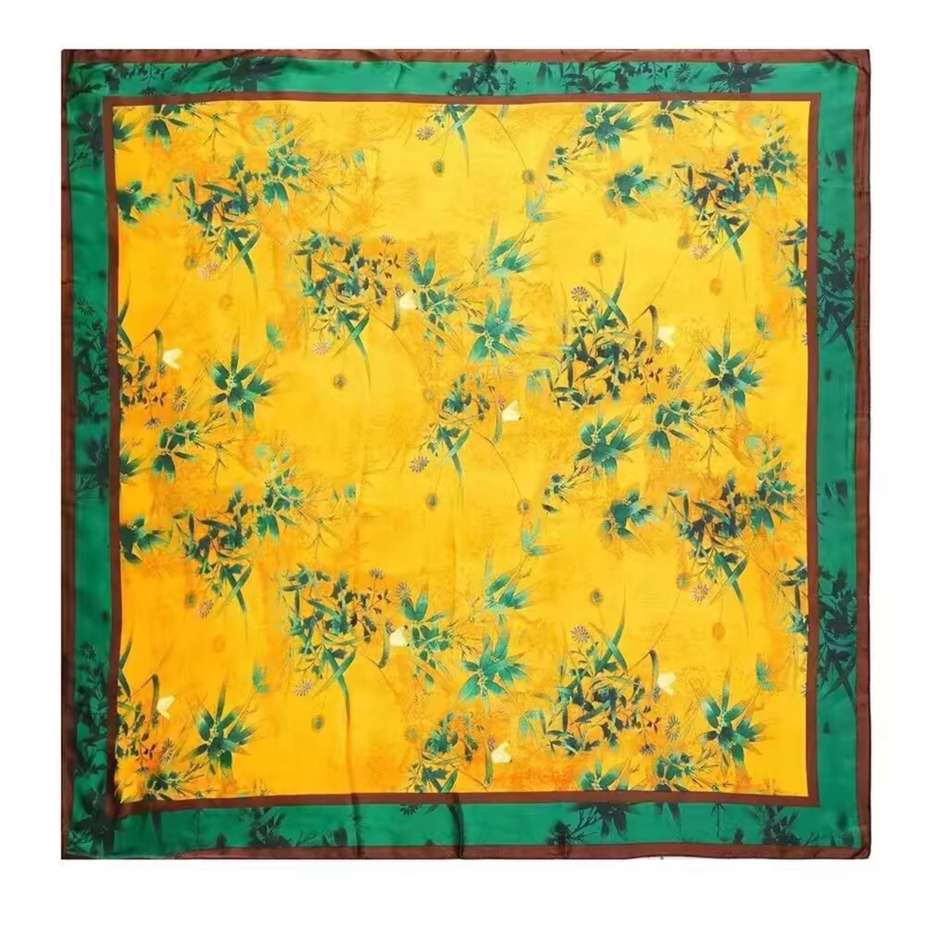 Small Scarf Vintage Printed Silk Scarf For Women 68