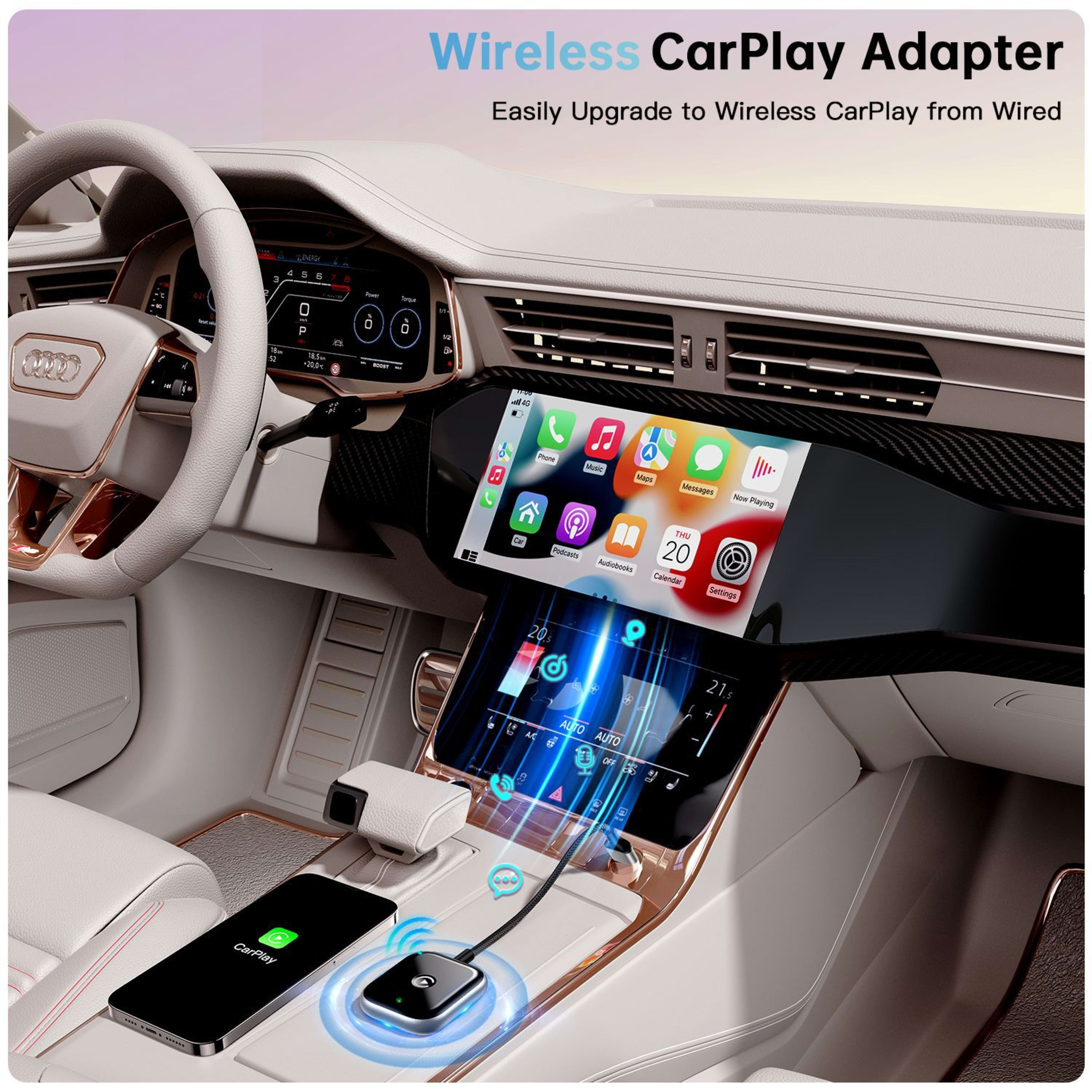 Wired-to-wireless Module Compatible With CarPlay In-car Navigation Smart Box 10