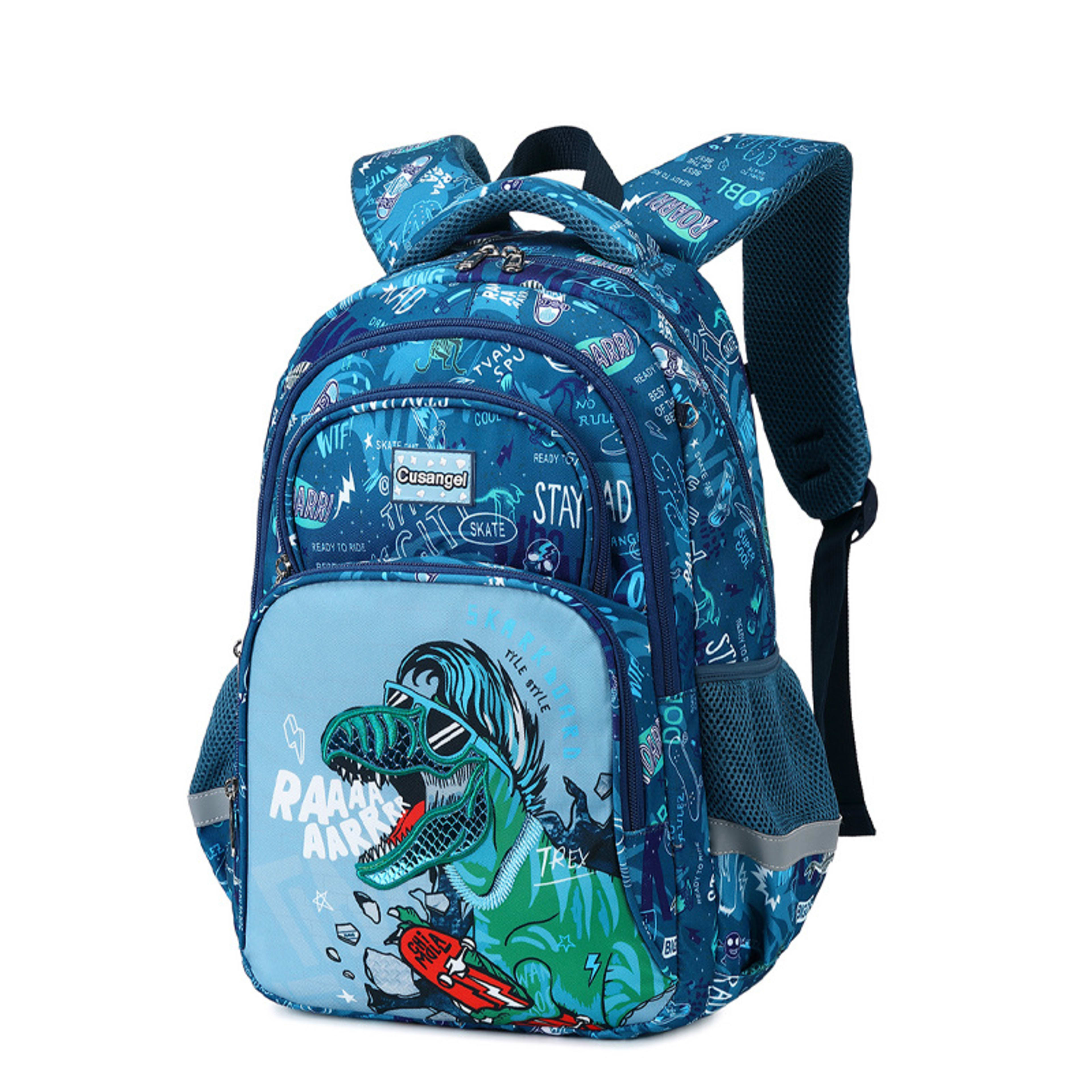 Three-Piece Set Childrens High-Capacity Backpack 15