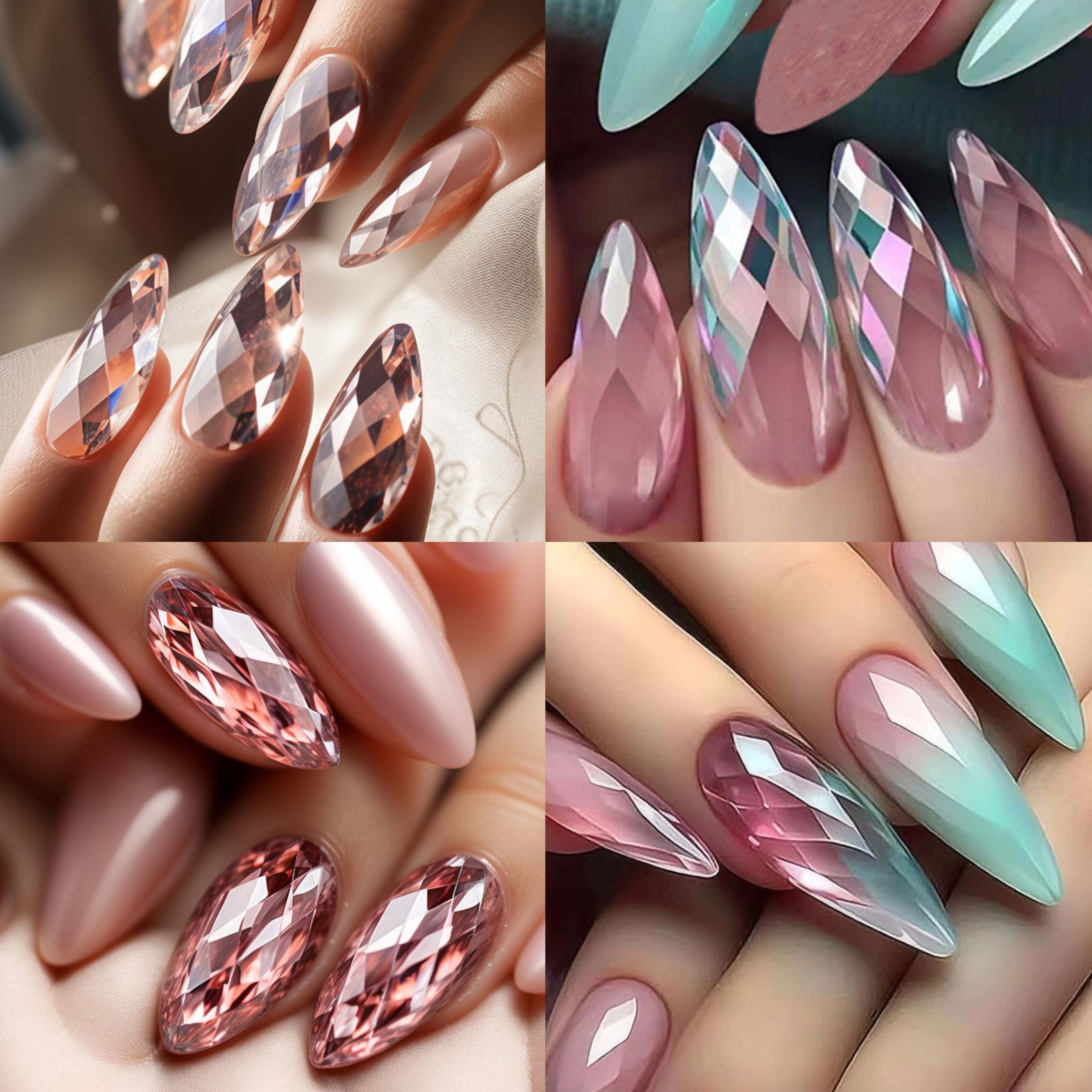 3D Diamond Wear Long Shaping Nail Tip 3