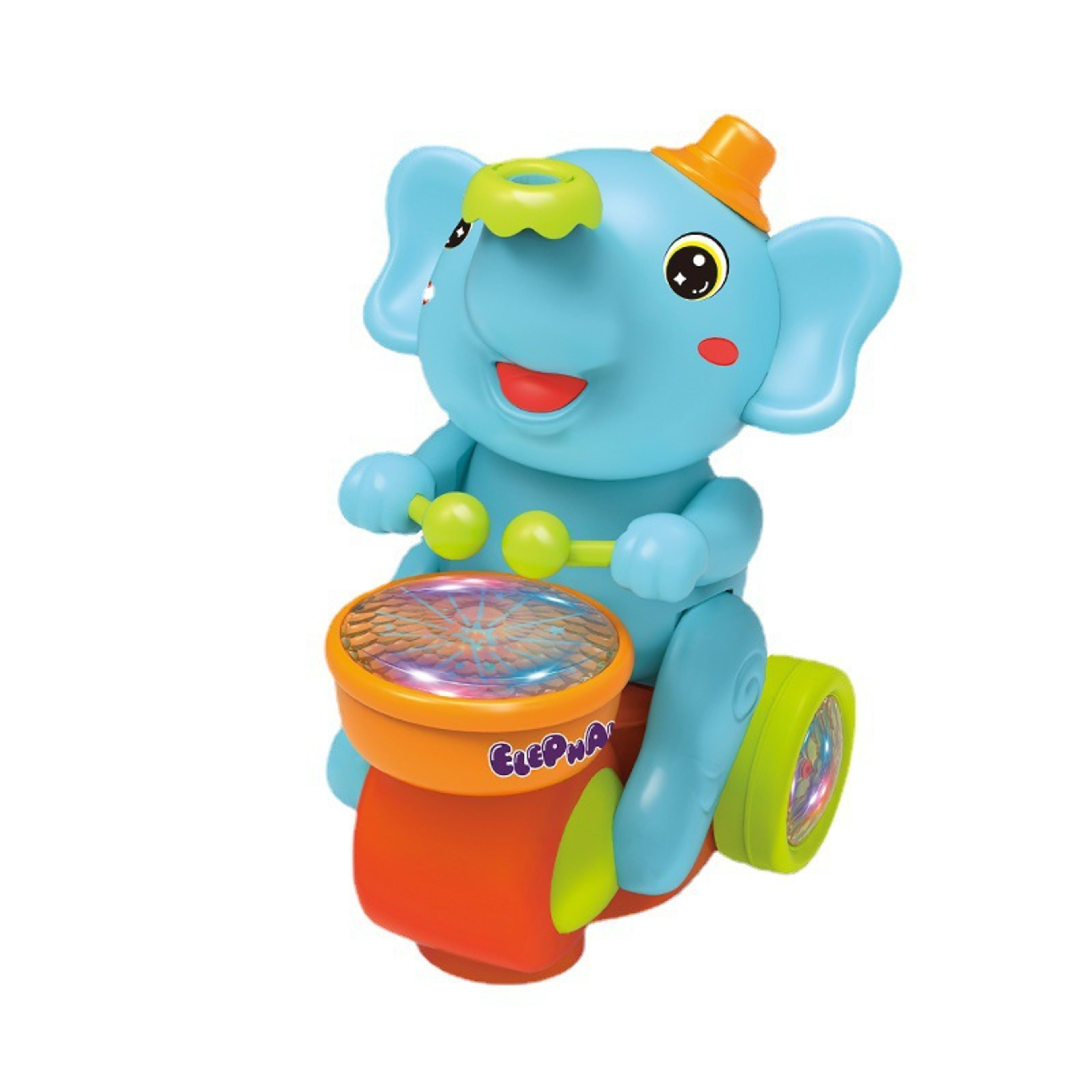 Cute Elephant Cool Music Light Electric Children's Toy Car 1
