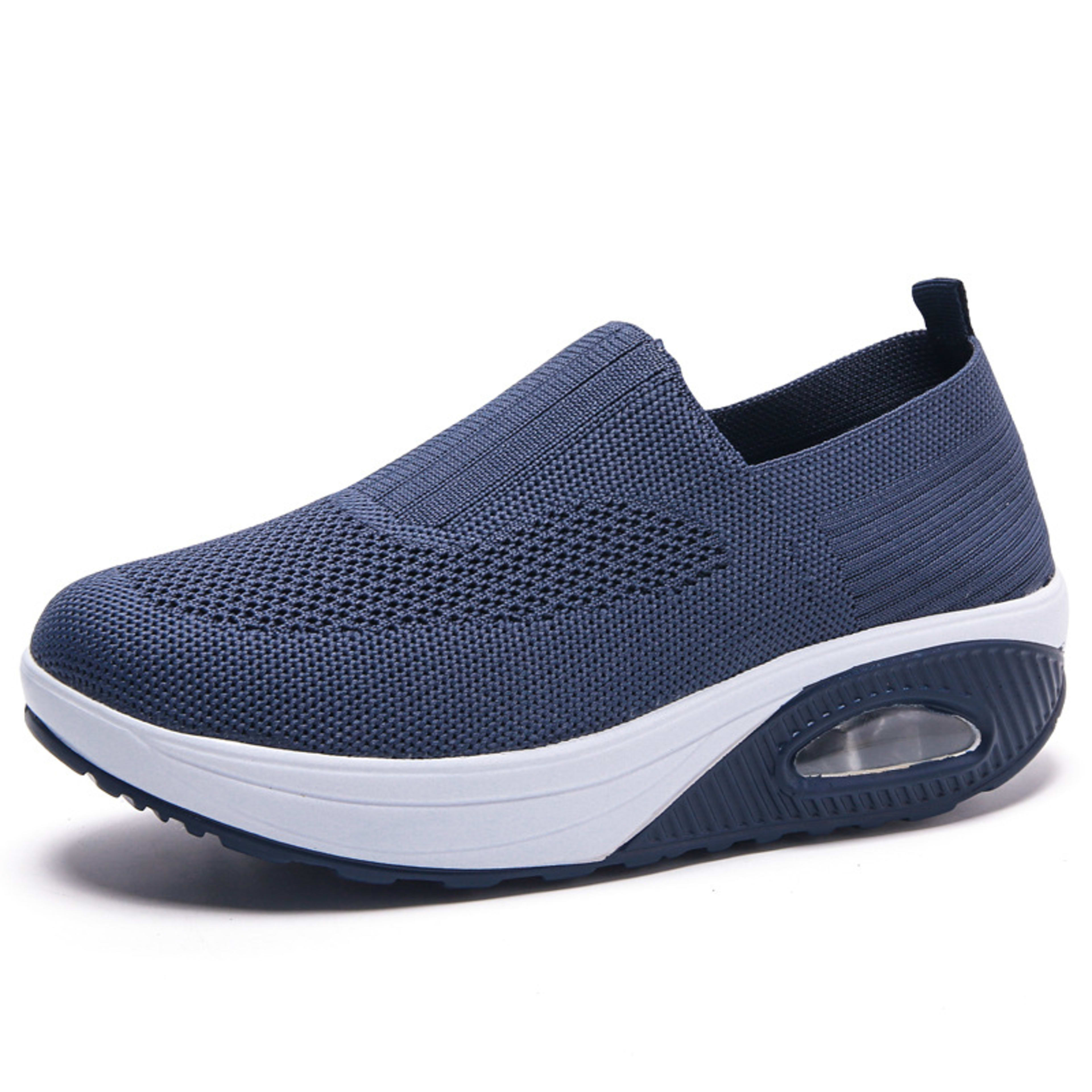 New Women's Leisure Sports Air Cushion Non-slip Flying Woven Women's Shoes 10