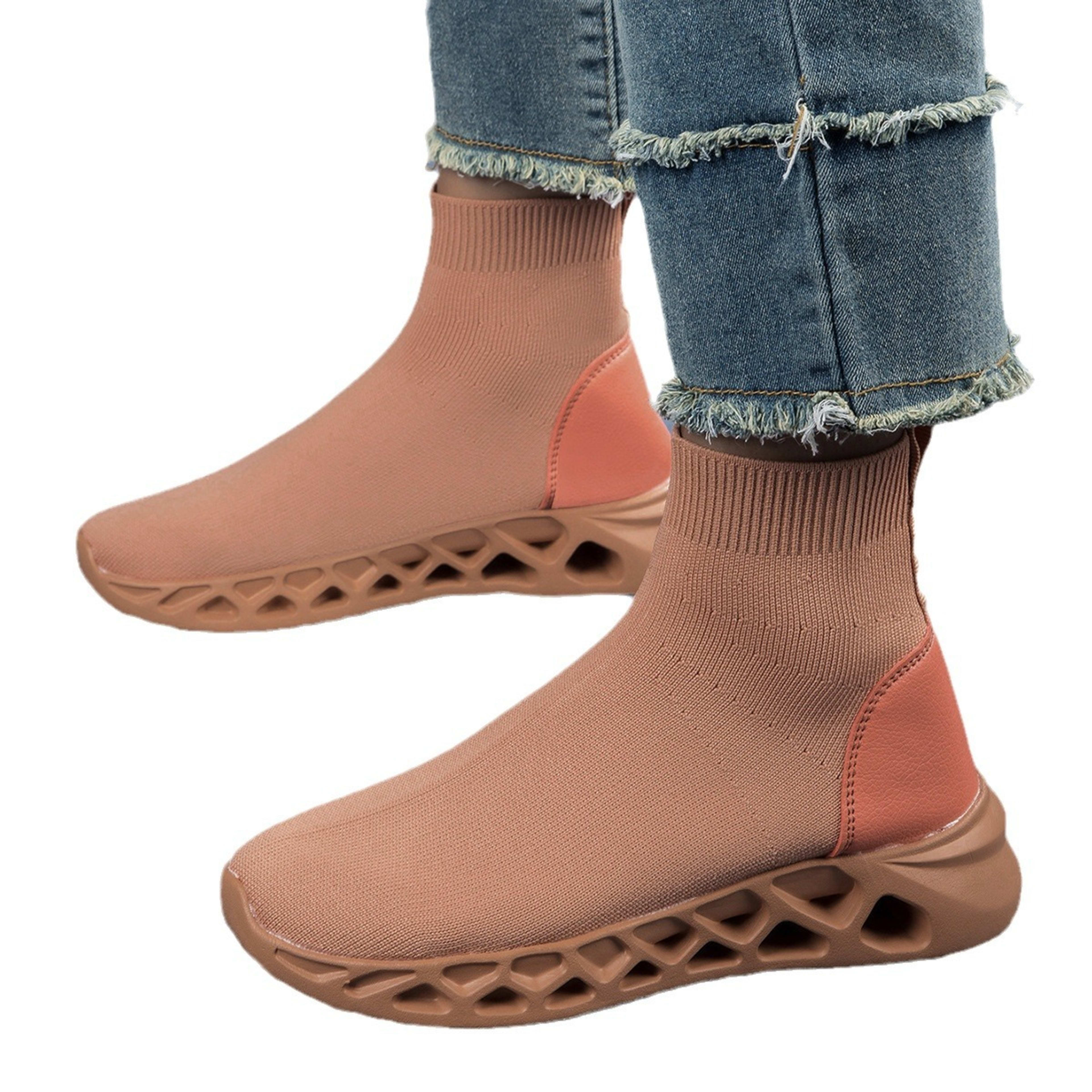High-top Casual Stretch Socks Ankle Sock Boots Breathable Shoes 6