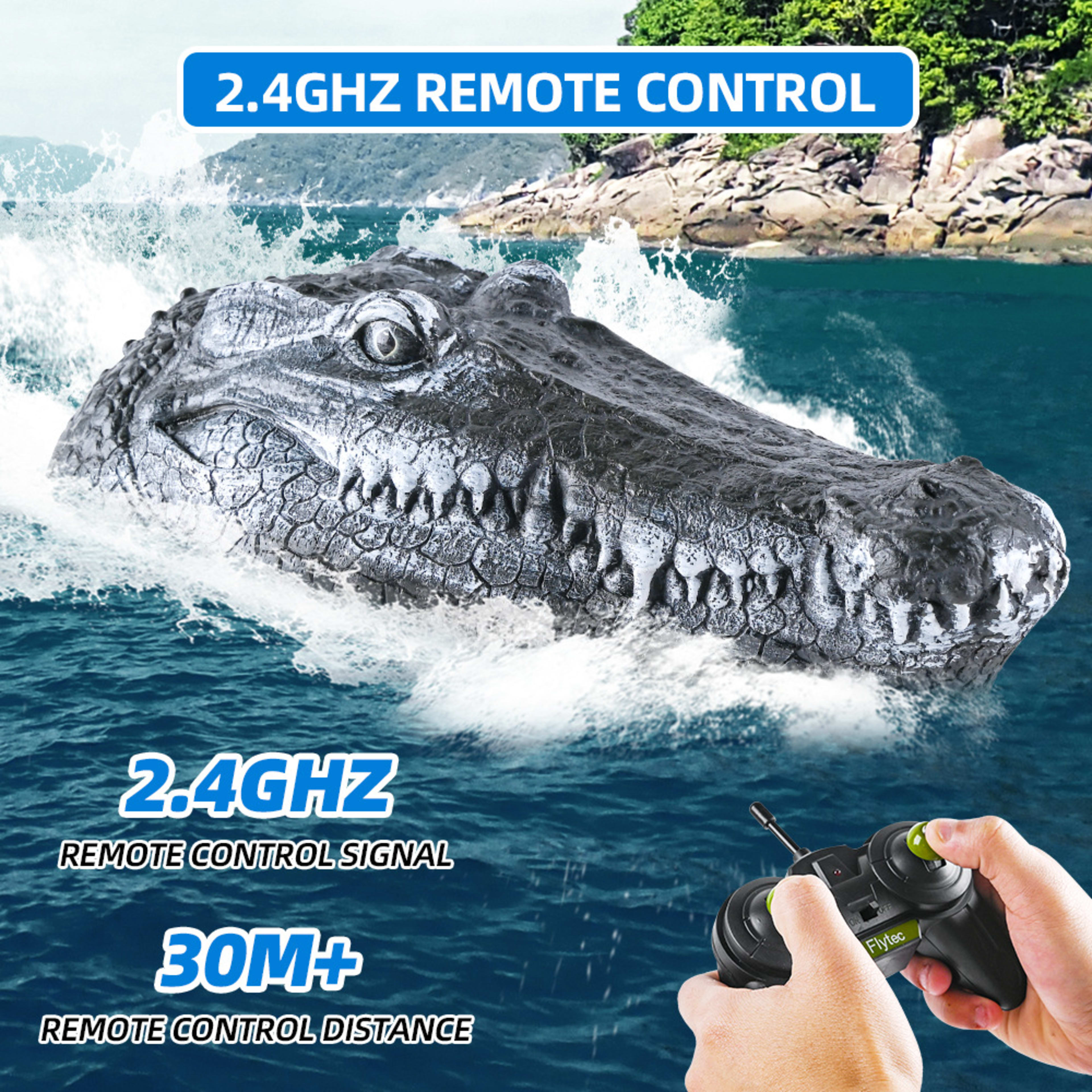 Simulated Crocodile Head Remote-control Ship Children's Water Ship Model Toys Boy Spoof 6