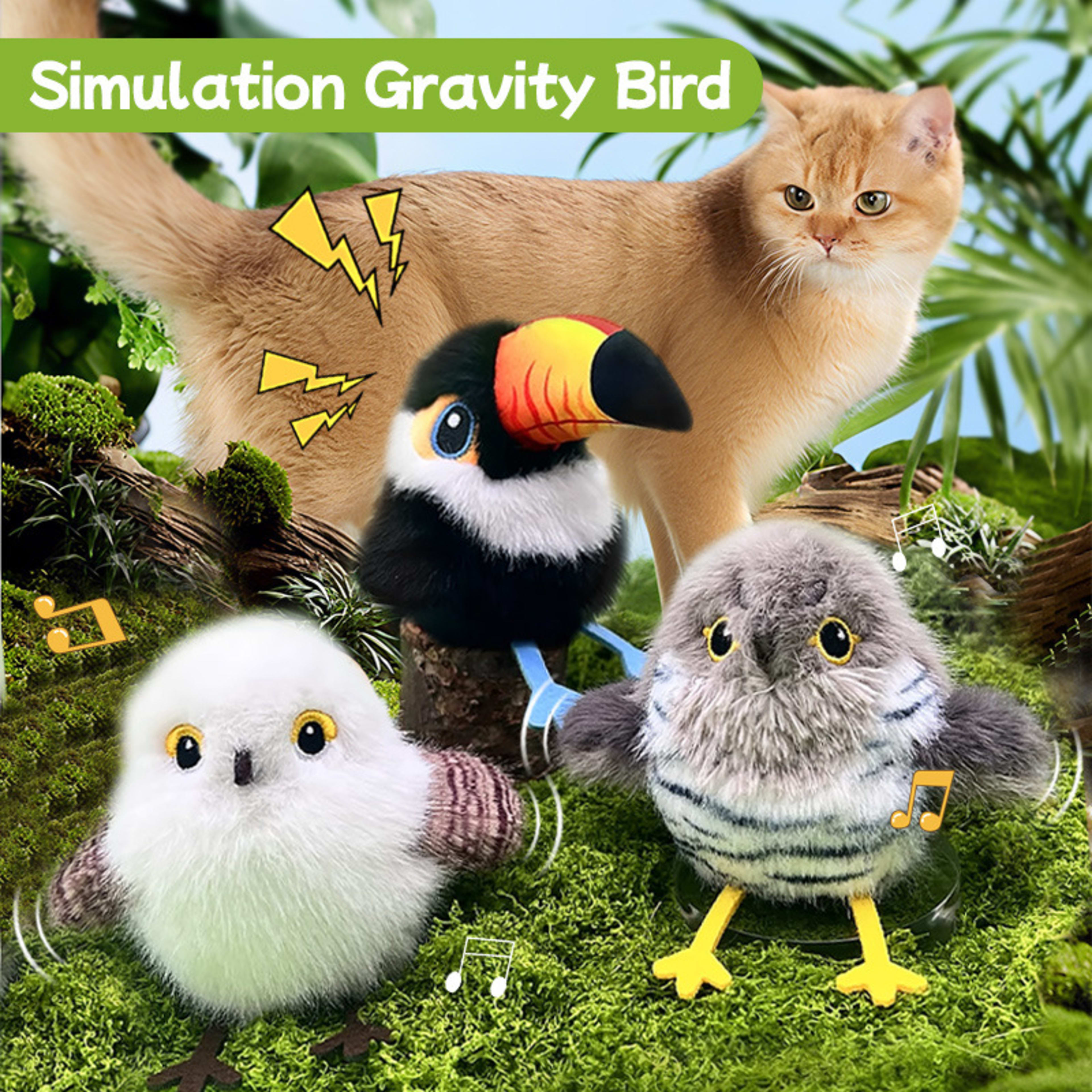 Cross-border Hot Cat Shaking Bird Simulation Bird Cat Toy Self-Hi Relieving Stuffy Electric Sound Sparrow Automatic Funn 11