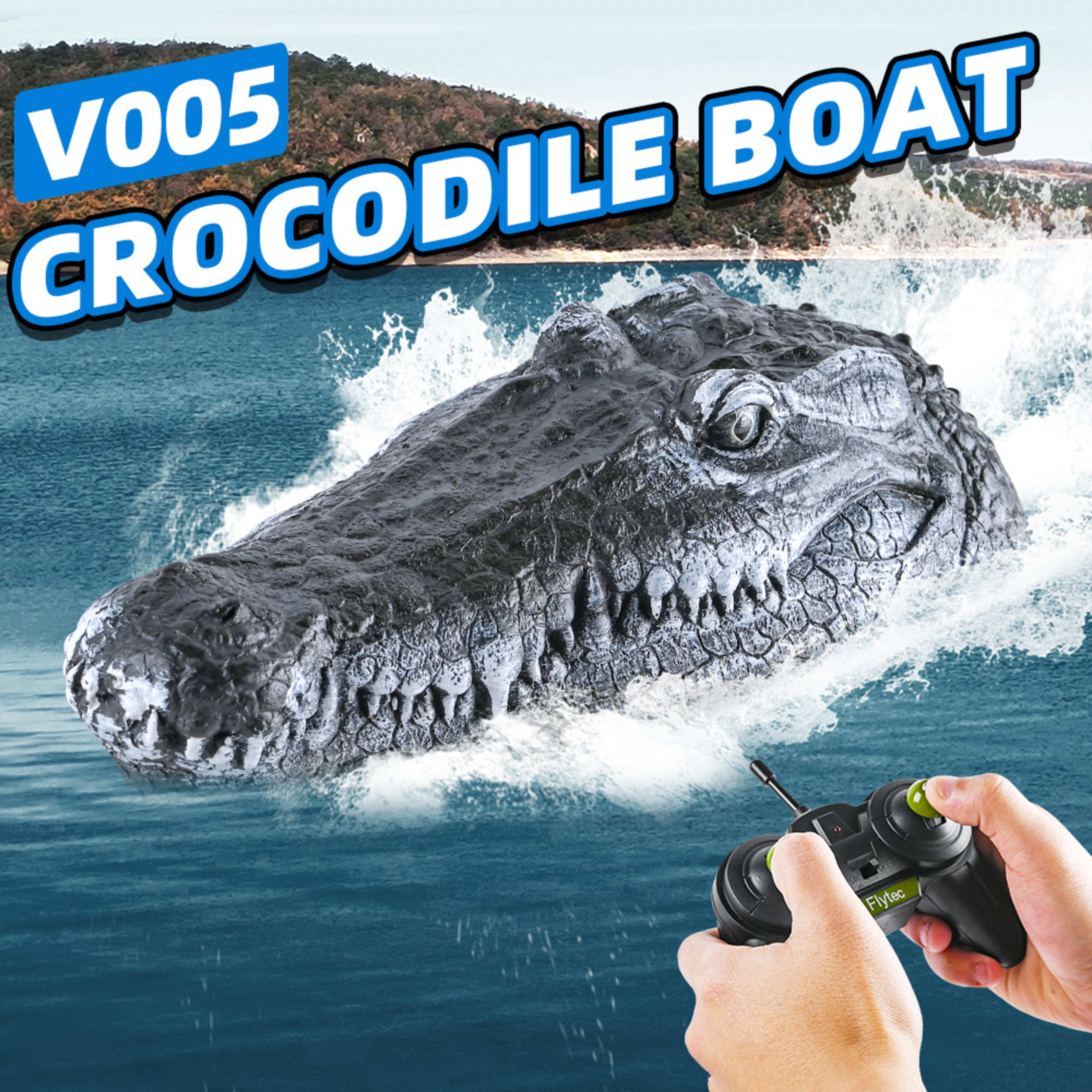 Simulated Crocodile Head Remote-control Ship Children's Water Ship Model Toys Boy Spoof 4