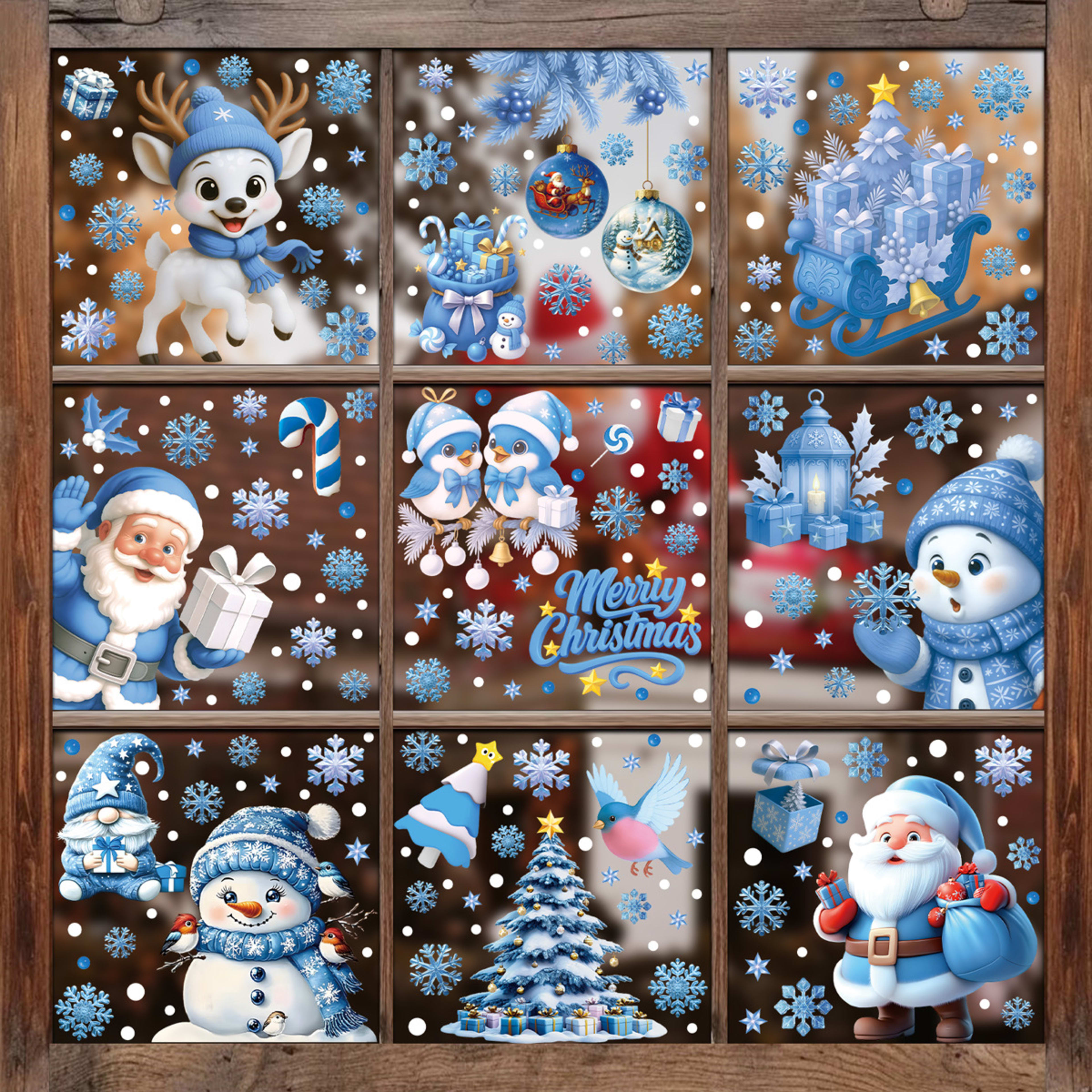Christmas Party Decorative Creative Glass Sticker 9
