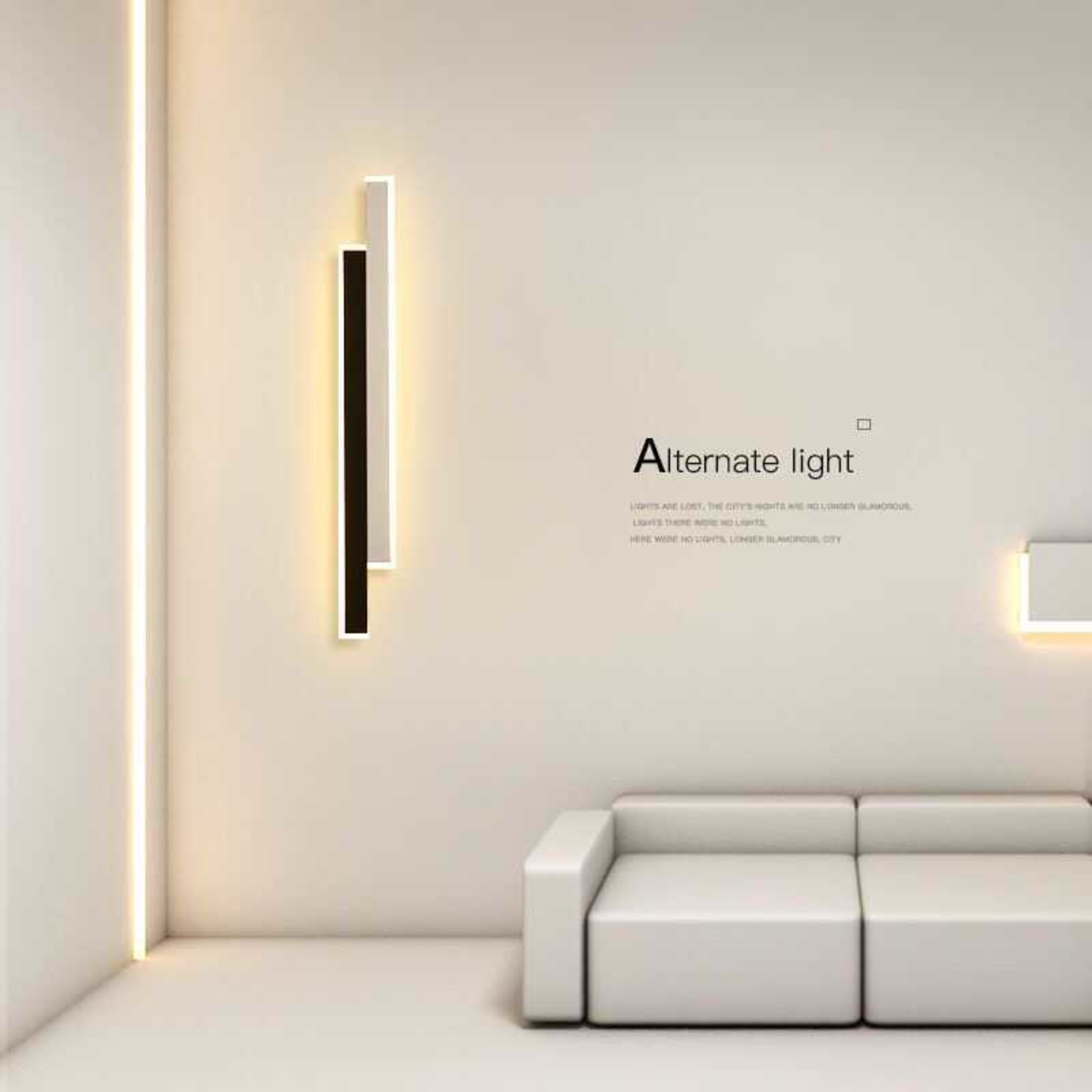 Minimalist Creative Personalized Long Strip Wall Lamp 5