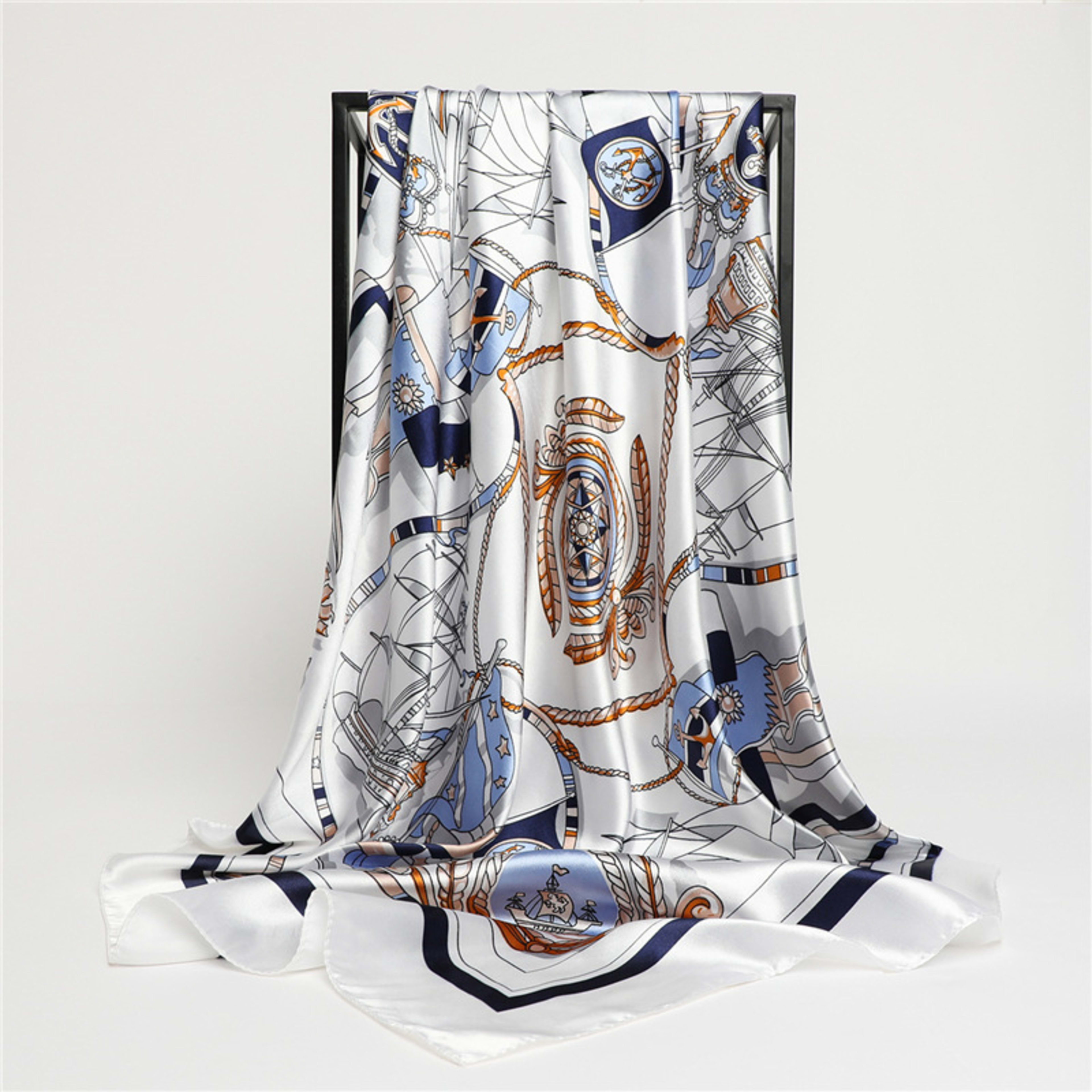 Four-season Universal Patterned Sun-protection Shawl Scarf With Print
