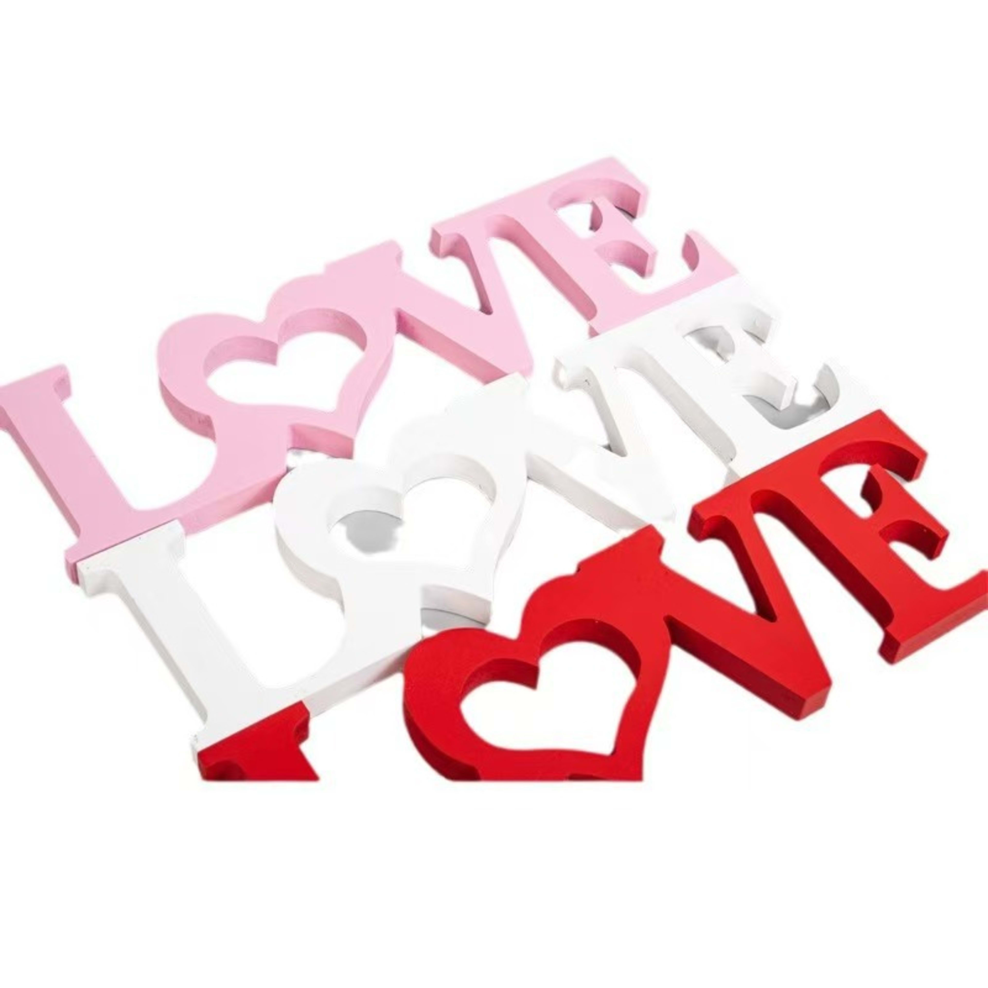 Cross-border Hot Love Conjoined Wooden Craft Ornaments 5