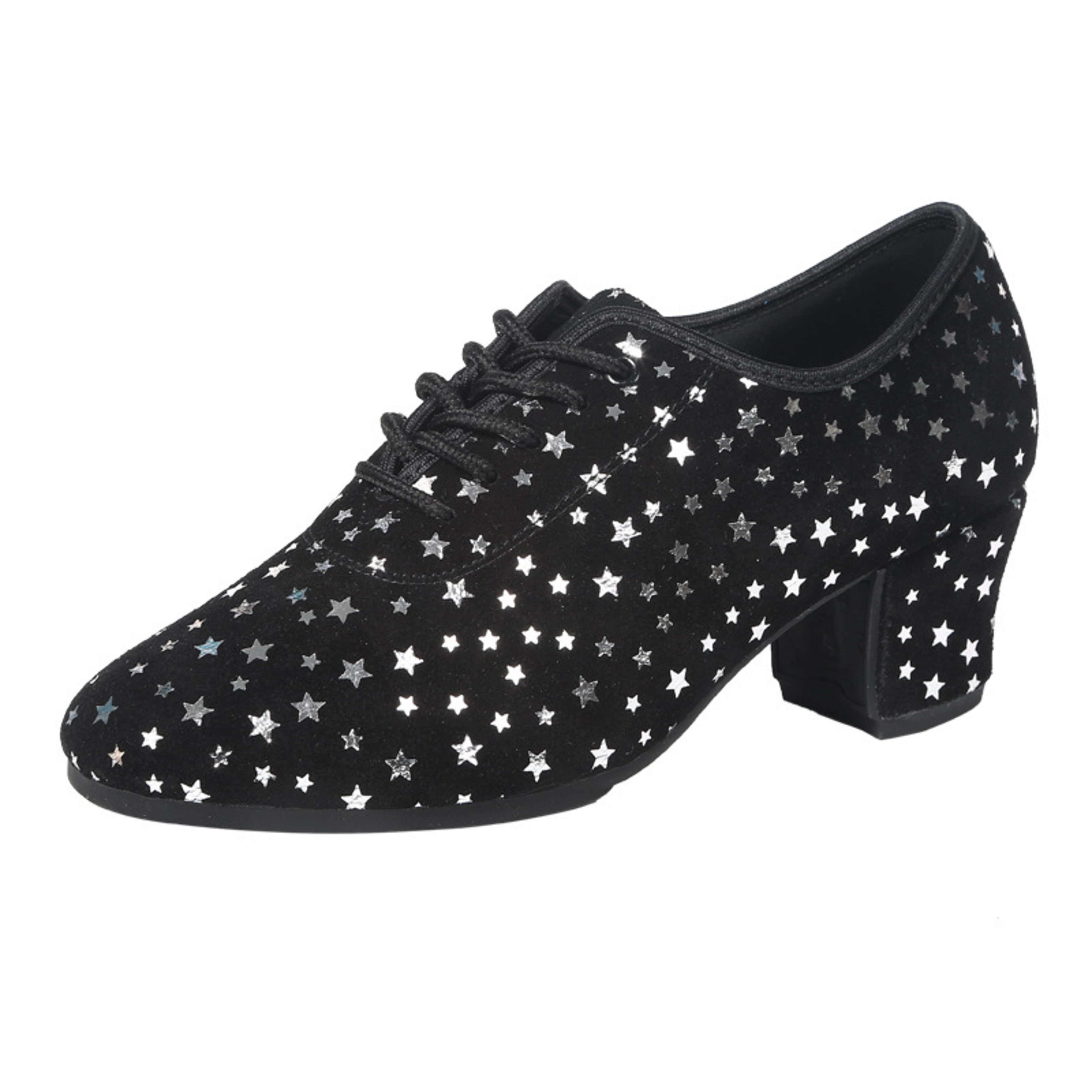 Outdoor Latin Dance Shoes With A Fabric Upper Star Design And Rubber Sole 3