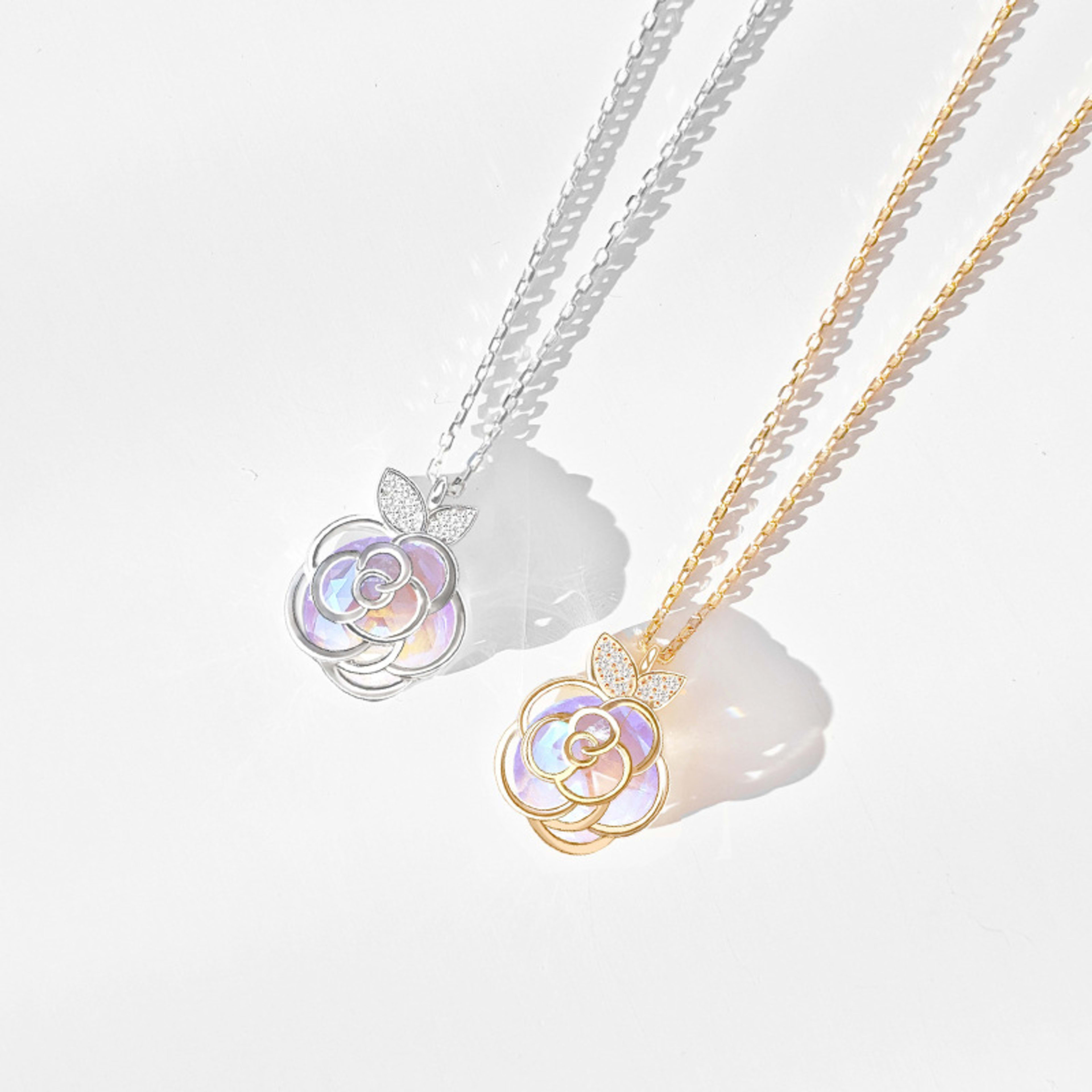 Camellia Advanced Design Sense Niche Gentle Flower Collarbone Necklace Bracelet 5