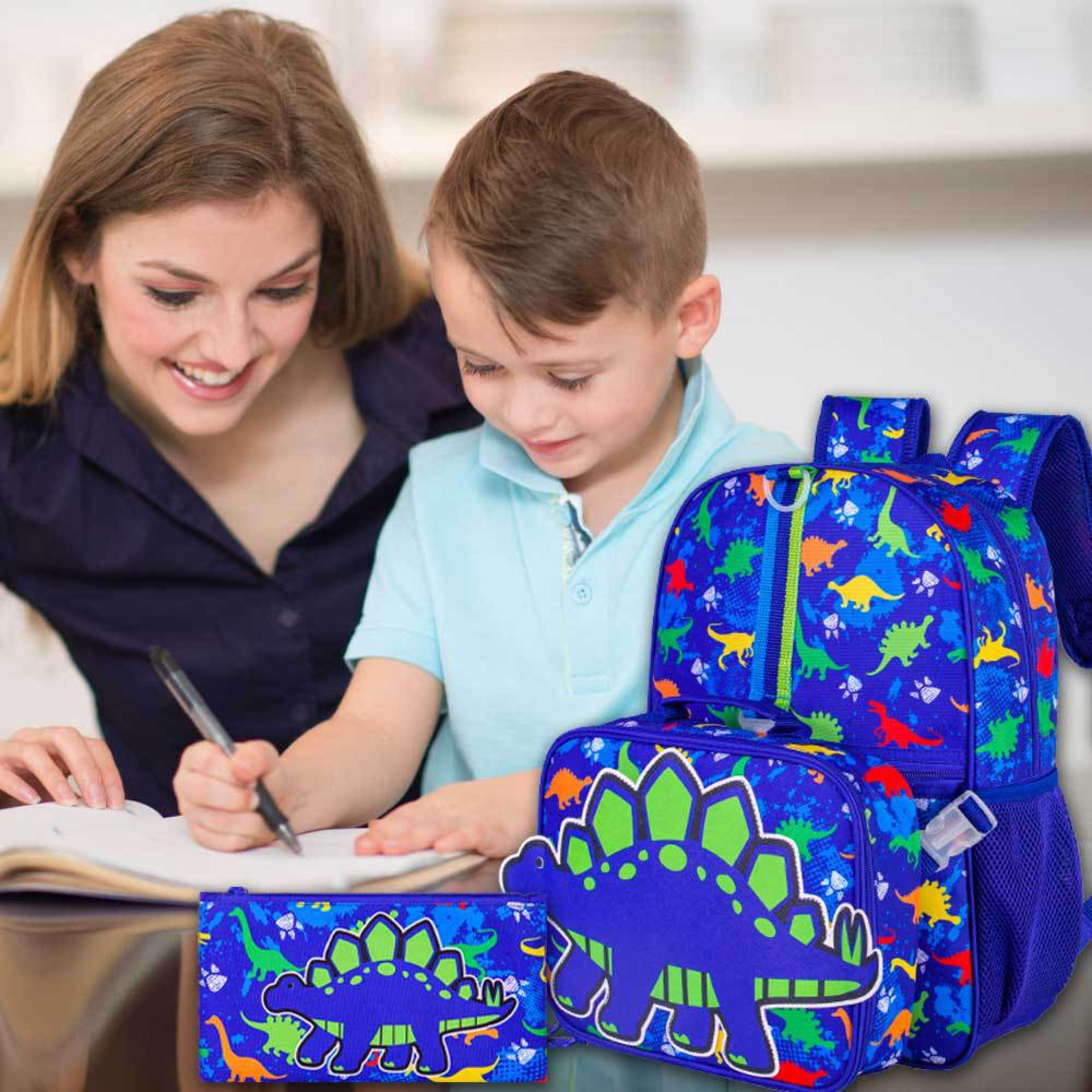 Lightweight, Water-Resistant, And Durable Multi-Functional 3-Piece Backpack Set For Children And Students 2