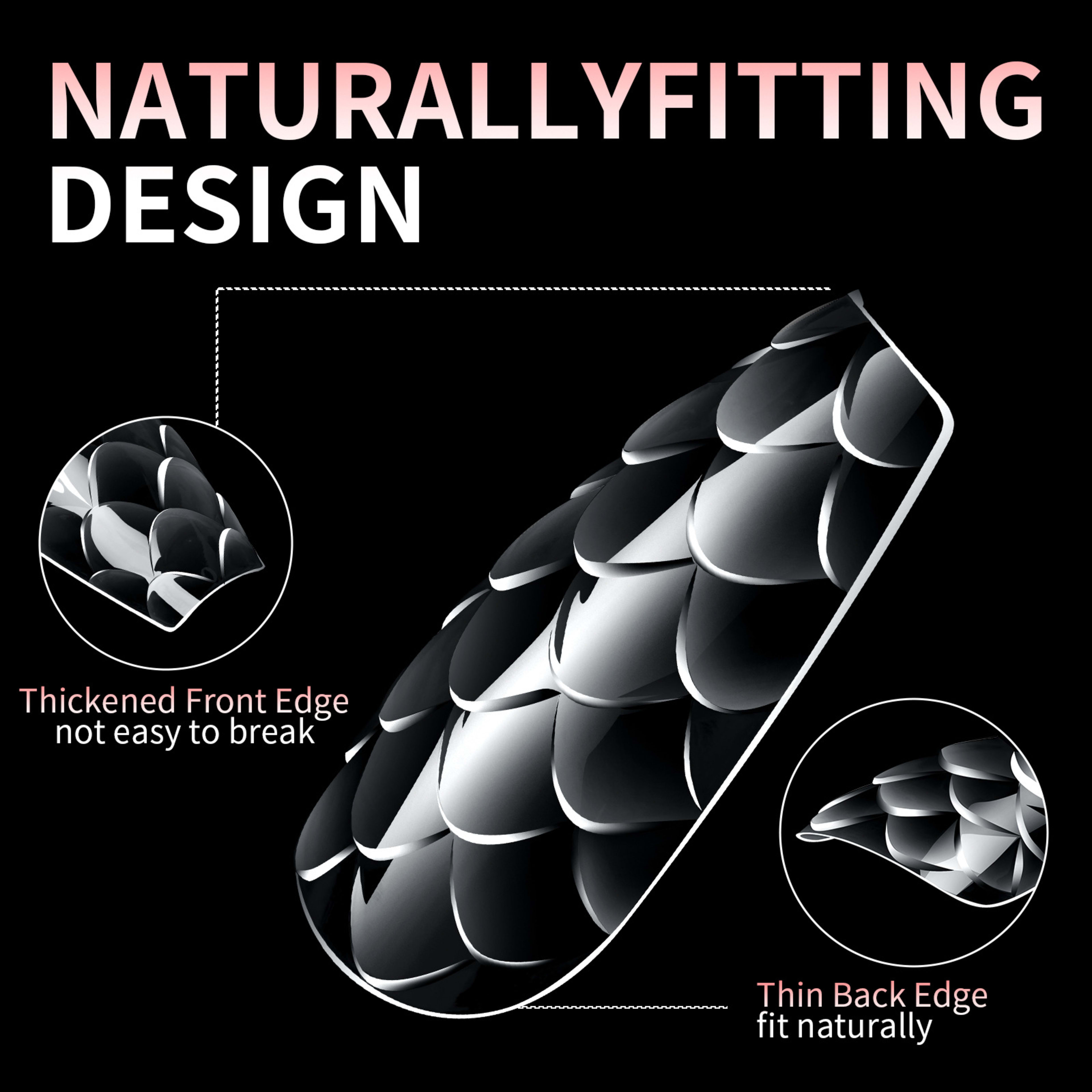 3D Scale Long Shaping Nail Tip 1