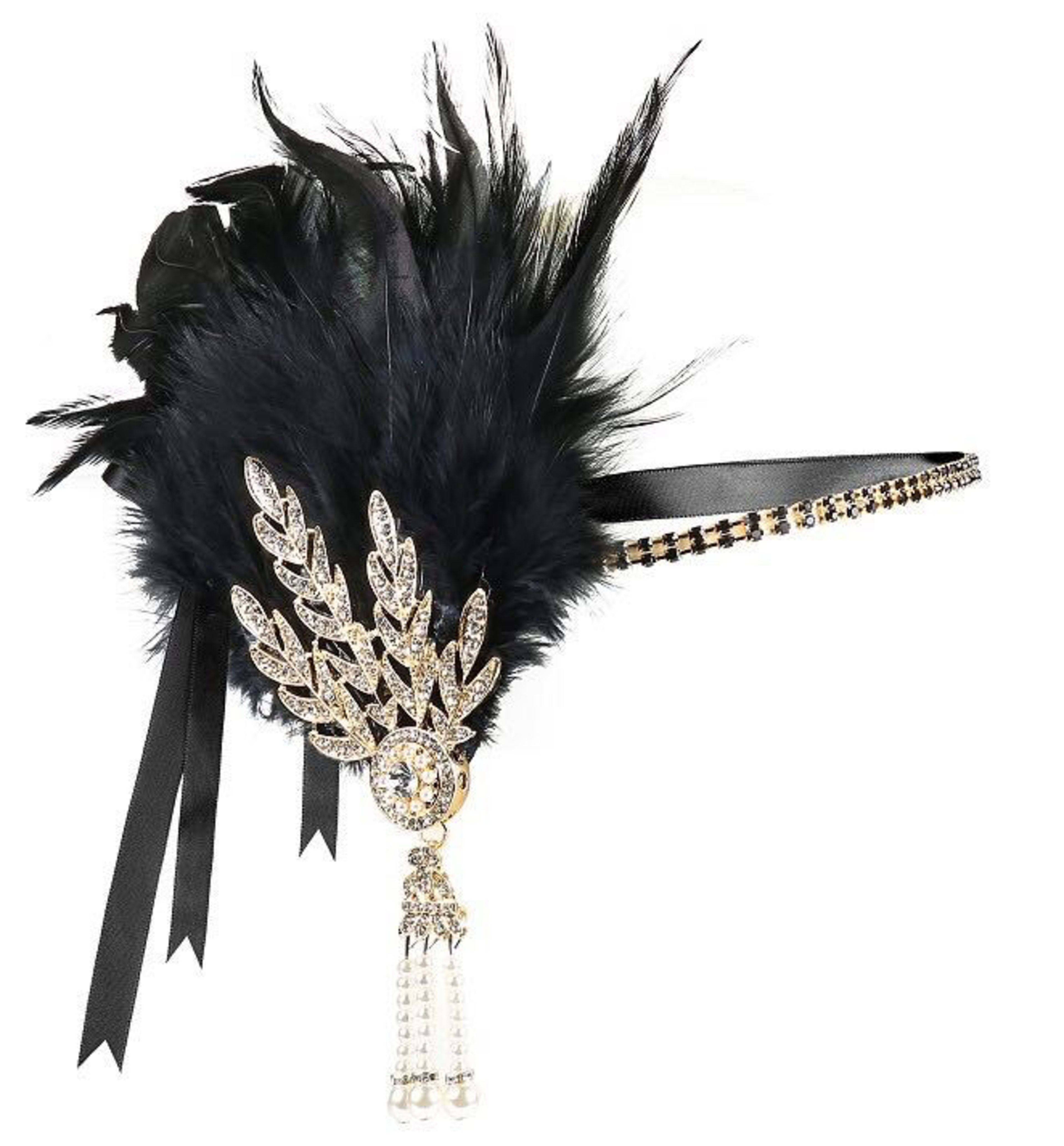 Masquerade Feather Headpiece Cross-Border Vintage Hair Band In European And American Style 4