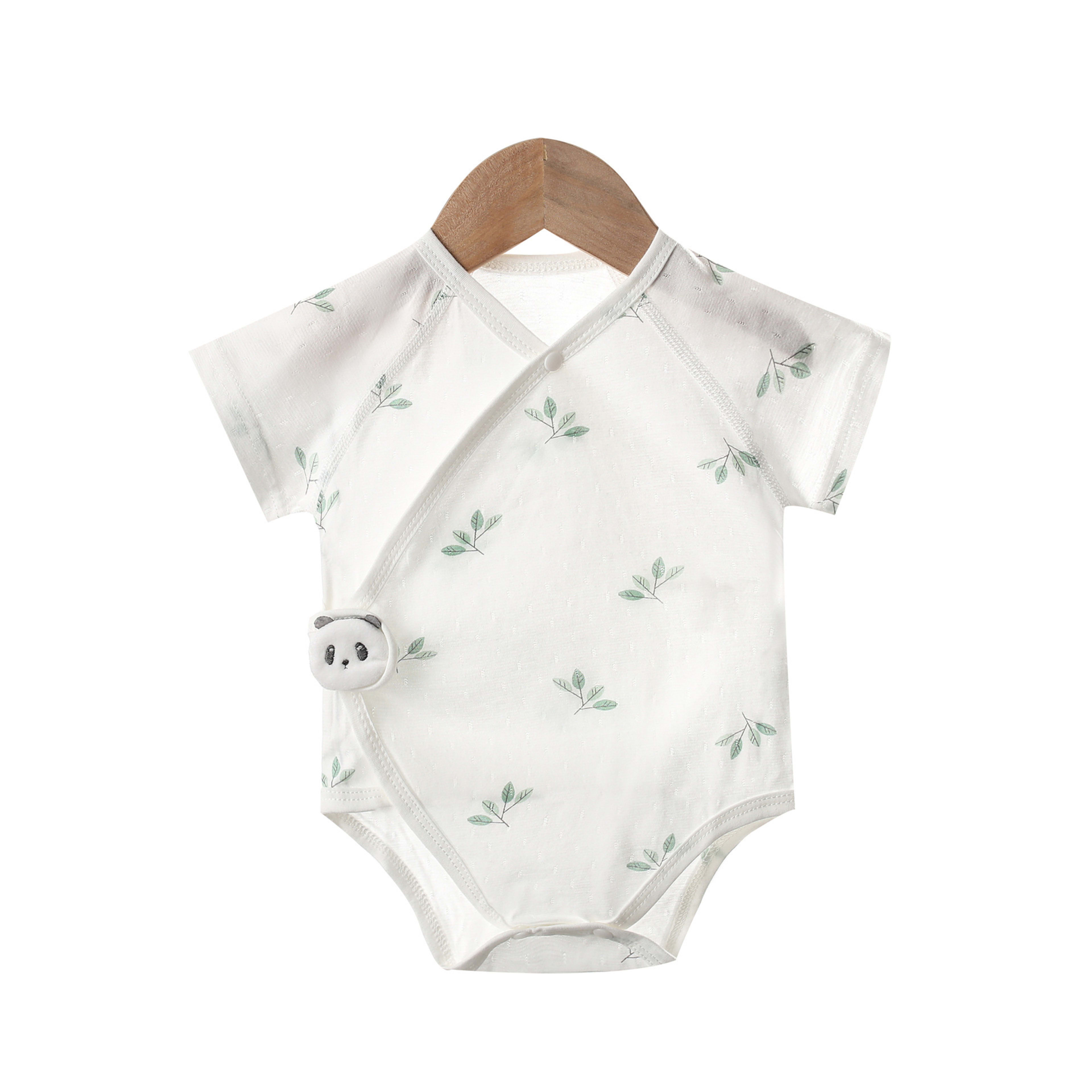 Pure Cotton Newborn One-piece Baby Clothes, Short Sleeves