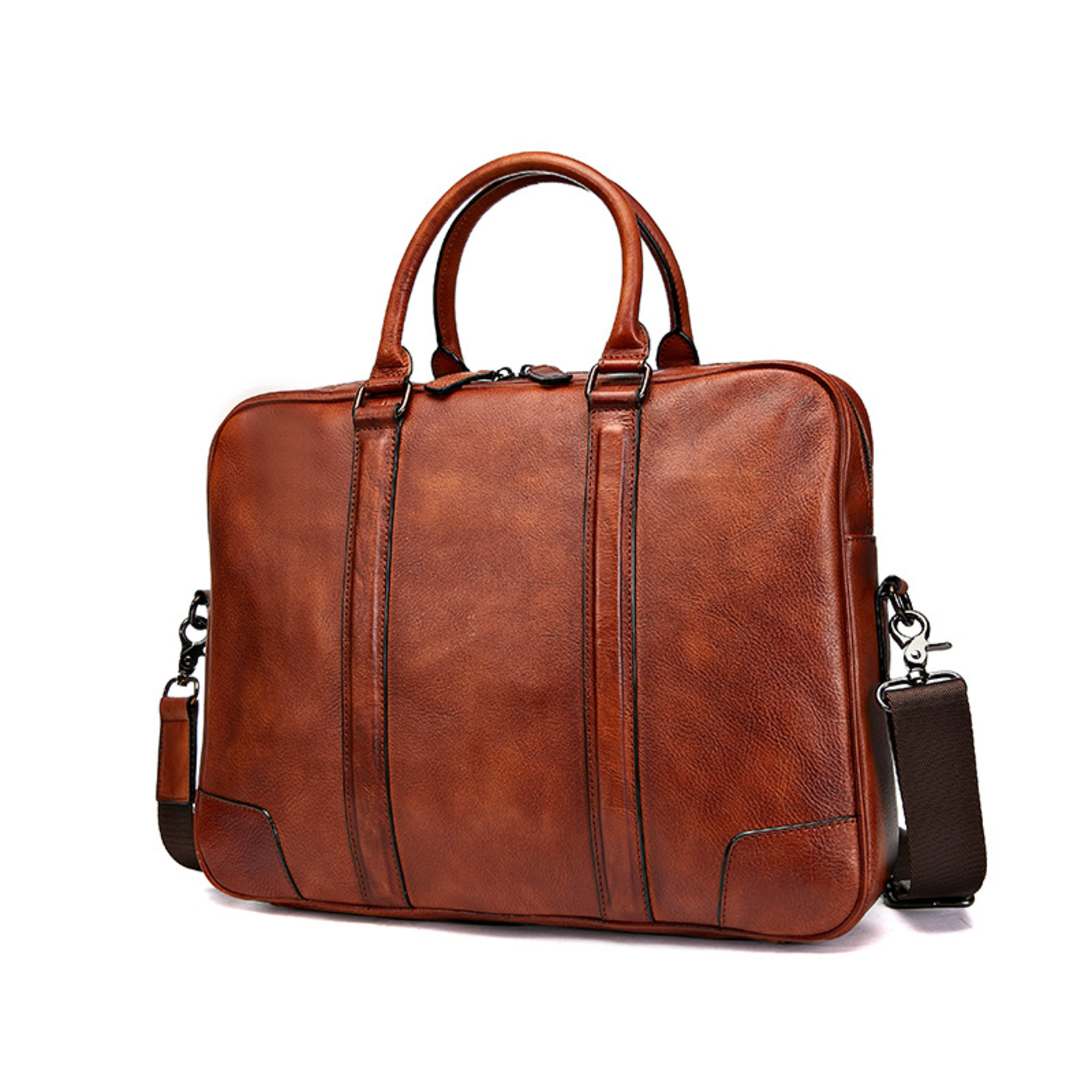Skeleton-skin Genuine Leather High-grade Briefcase 4