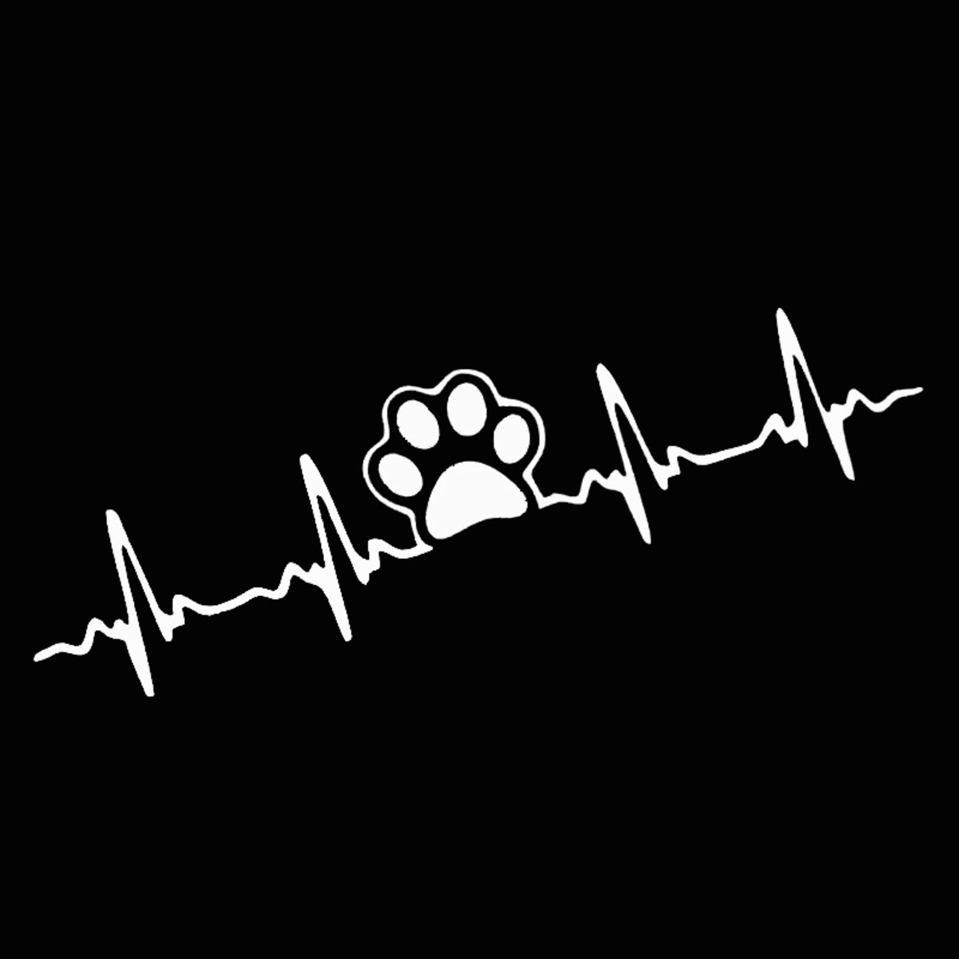 Car ECG Creative Heartbeat Motorcycle Body Bumper Decorative Stickers 9