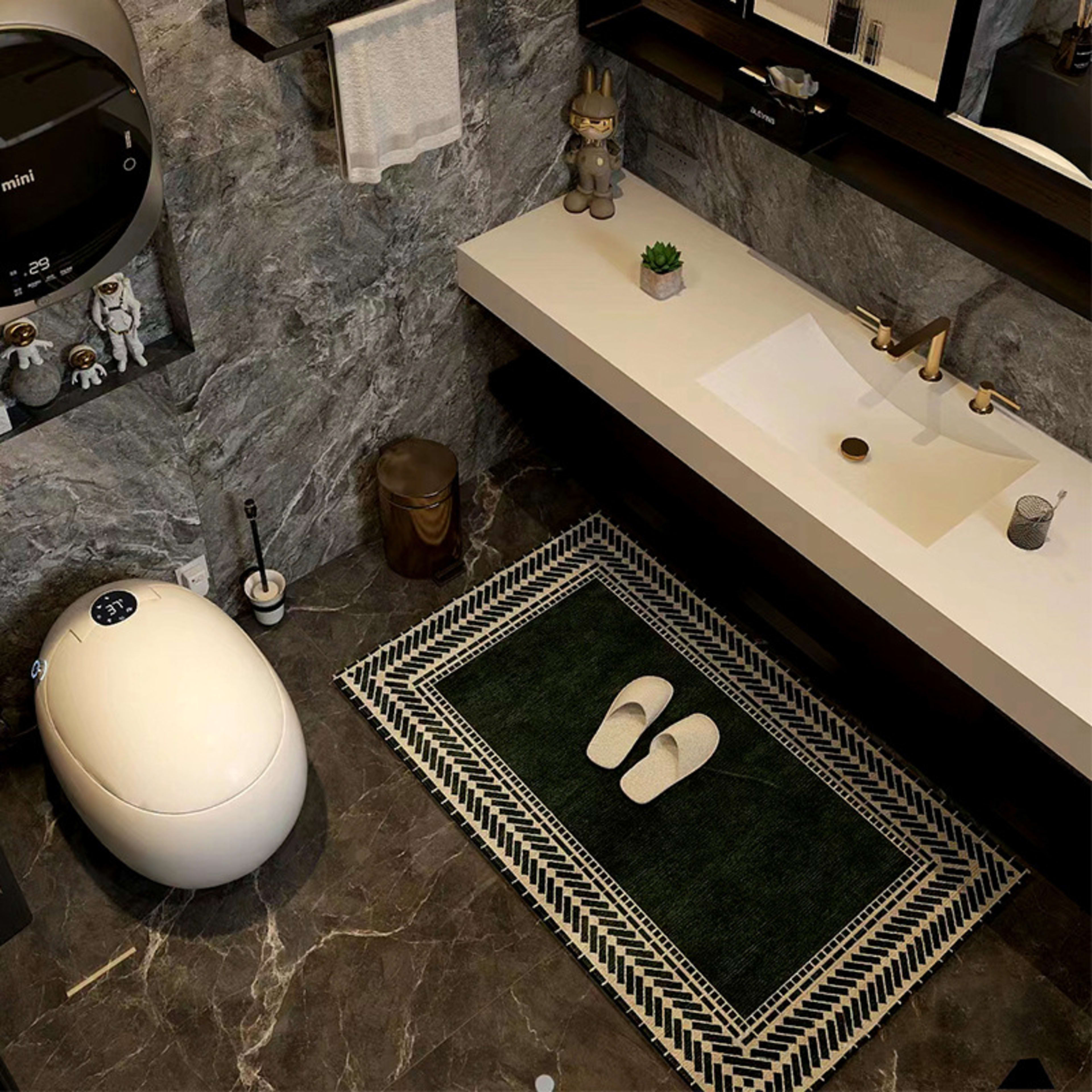 Absorbent Non-slip Floor Mat For The Bathroom Or Shower Entrance 3