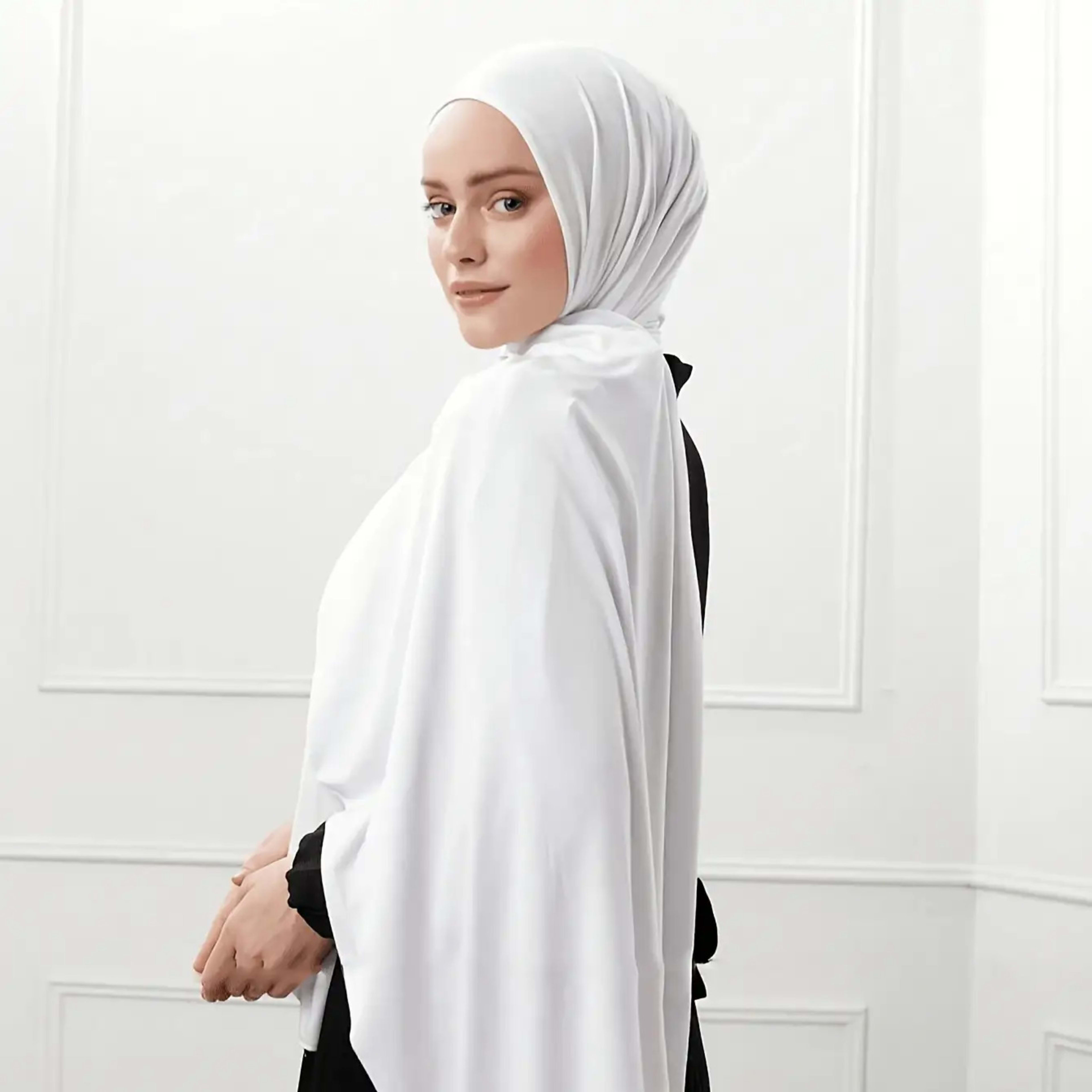 Modal Solid Color Long Scarf Headscarf Wholesale High-Quality Breathable 7