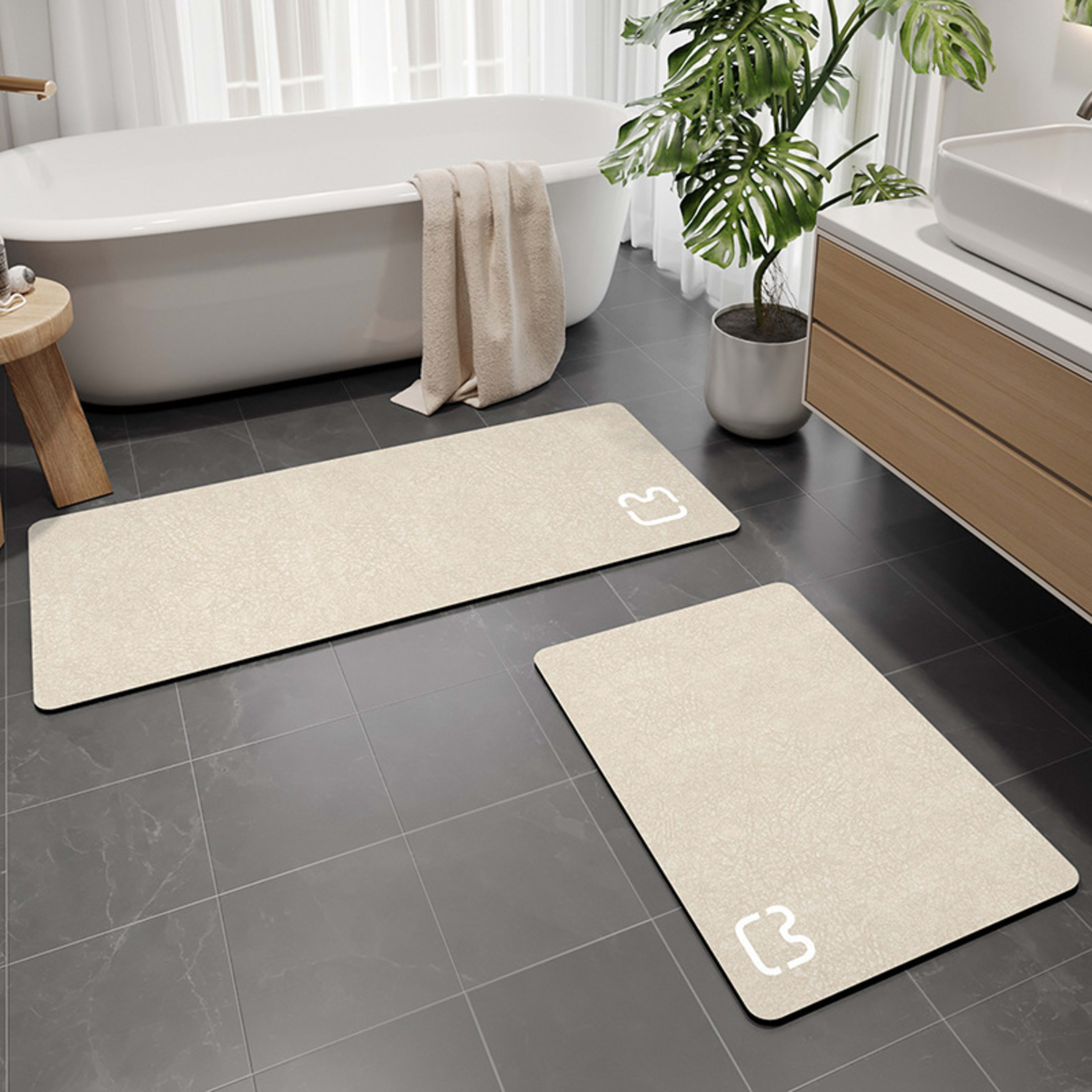 New Diatomaceous Earth Non-slip Bathroom Floor Mat 3
