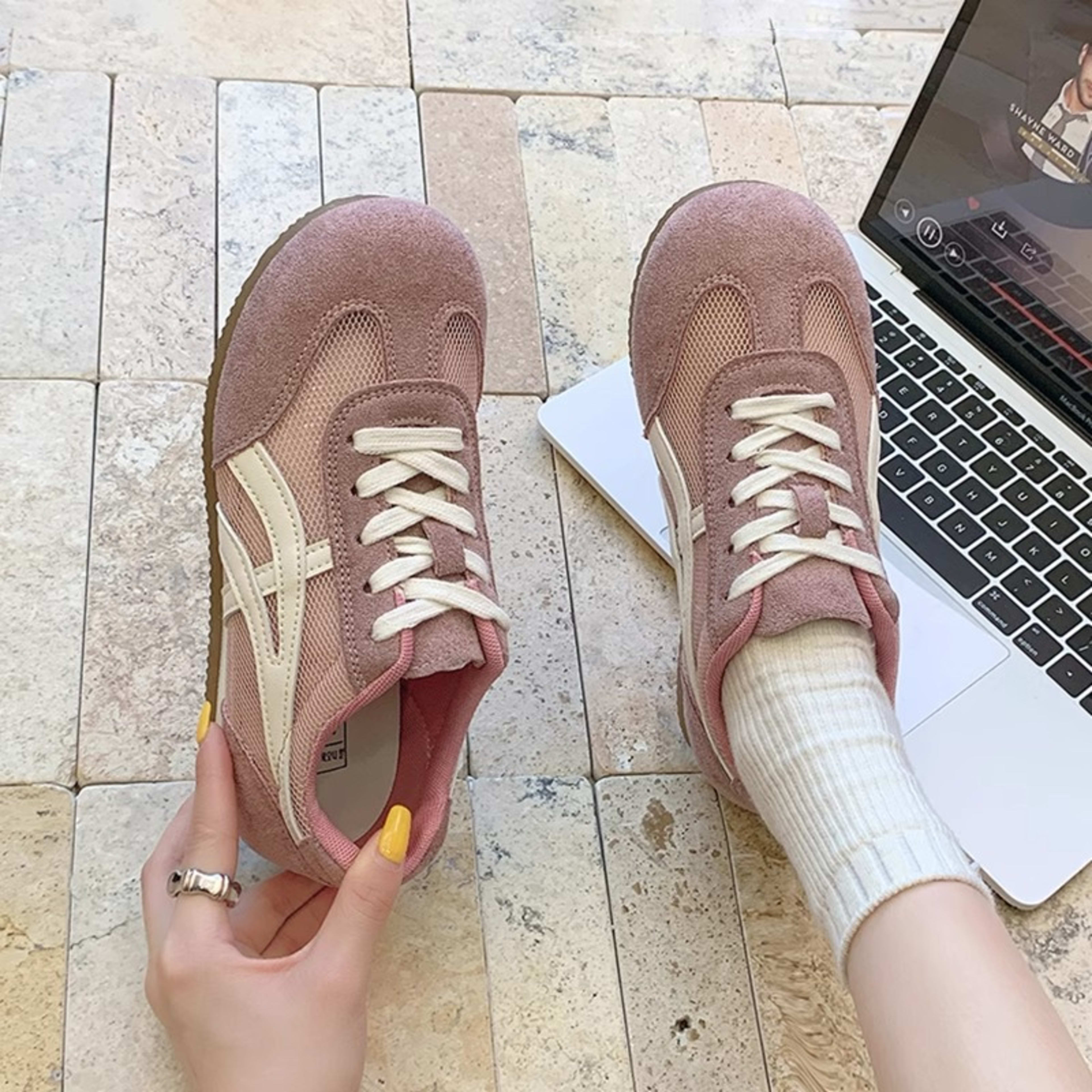 Women's Leather Thick-soled Breathable Mesh Cortez 3