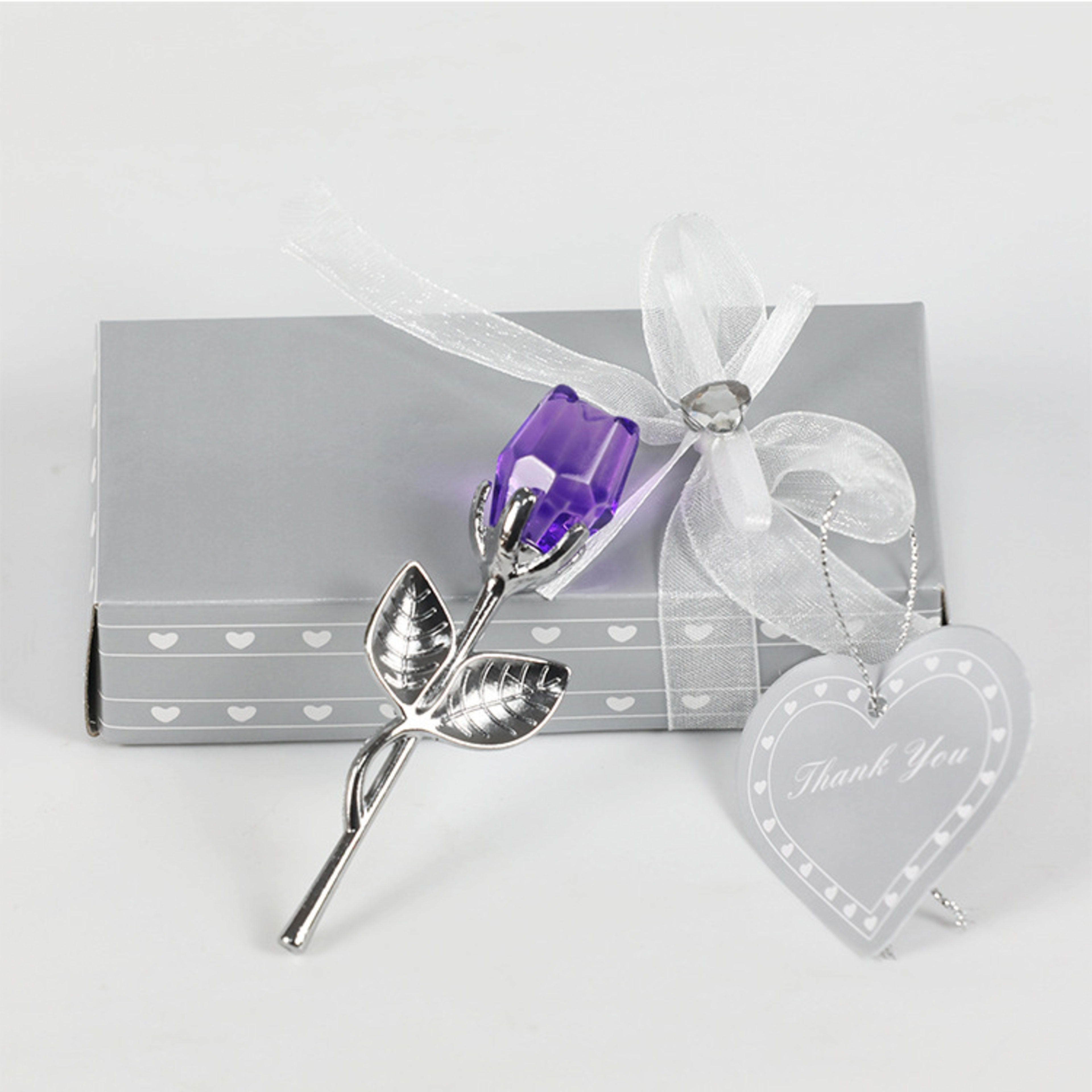 Crystal Metal Rose Valentine's Day Small Gift Wedding 27