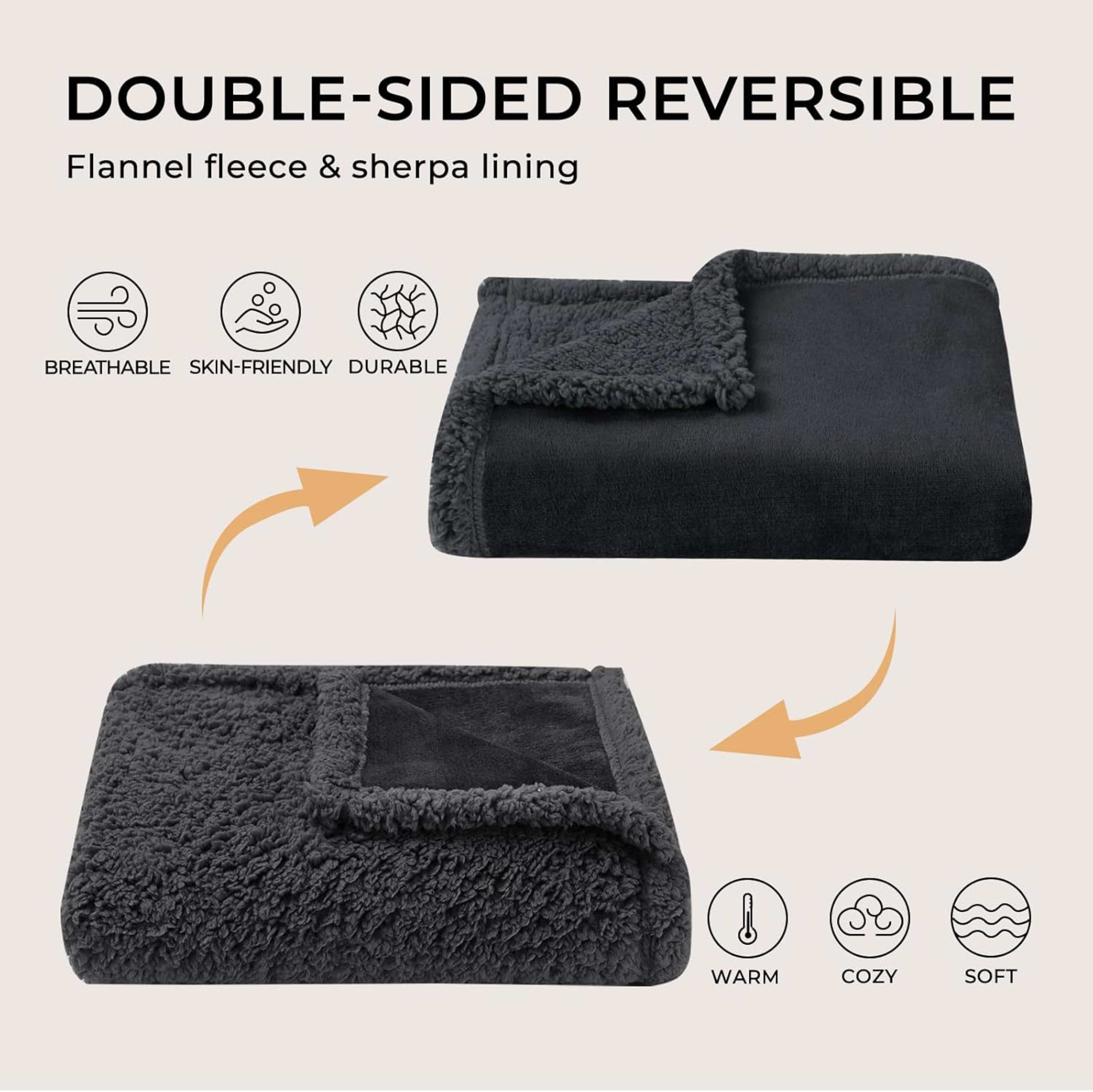 Flannel Coral Fleece Waterproof Blanket 6