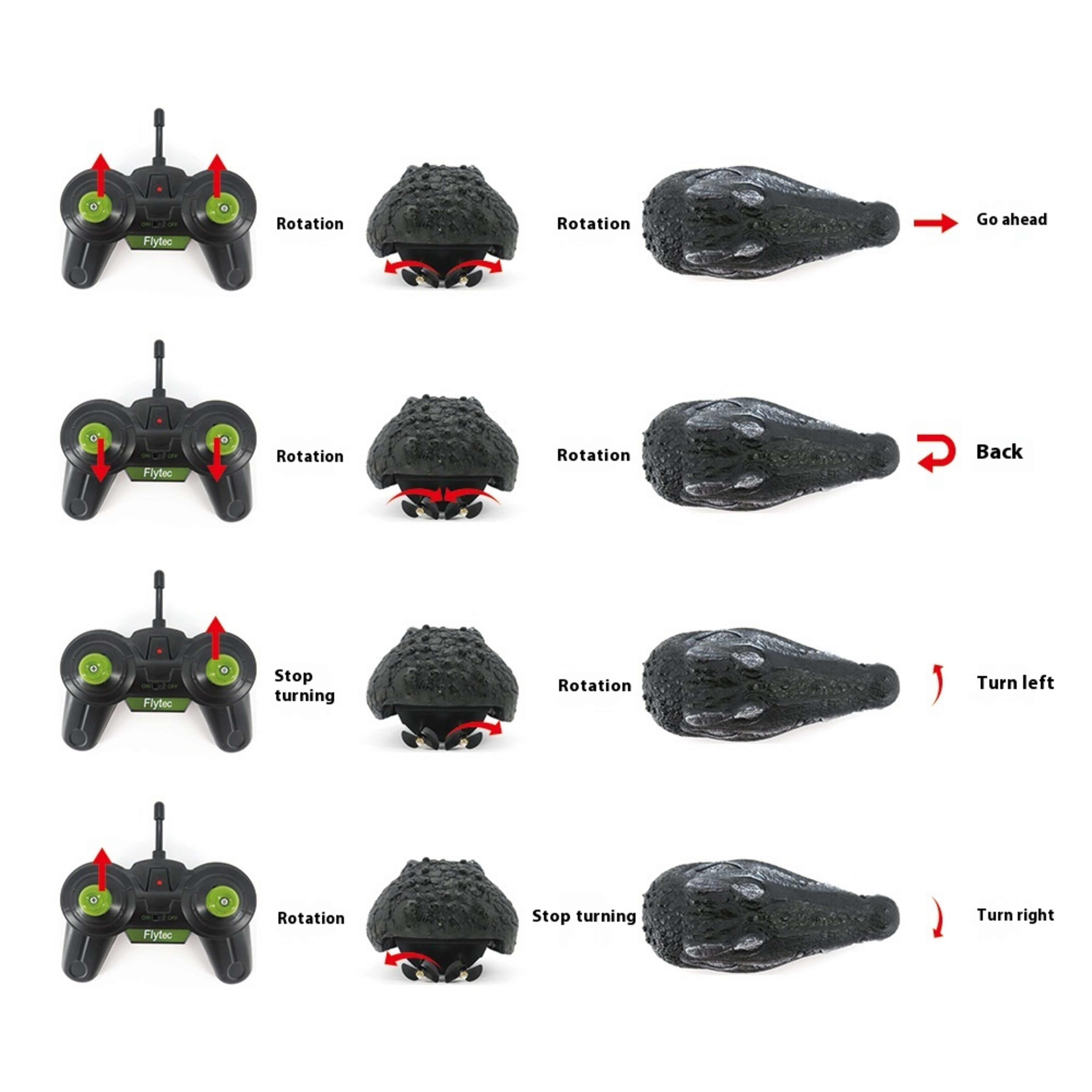 Simulated Crocodile Head Remote-control Ship Children's Water Ship Model Toys Boy Spoof 3