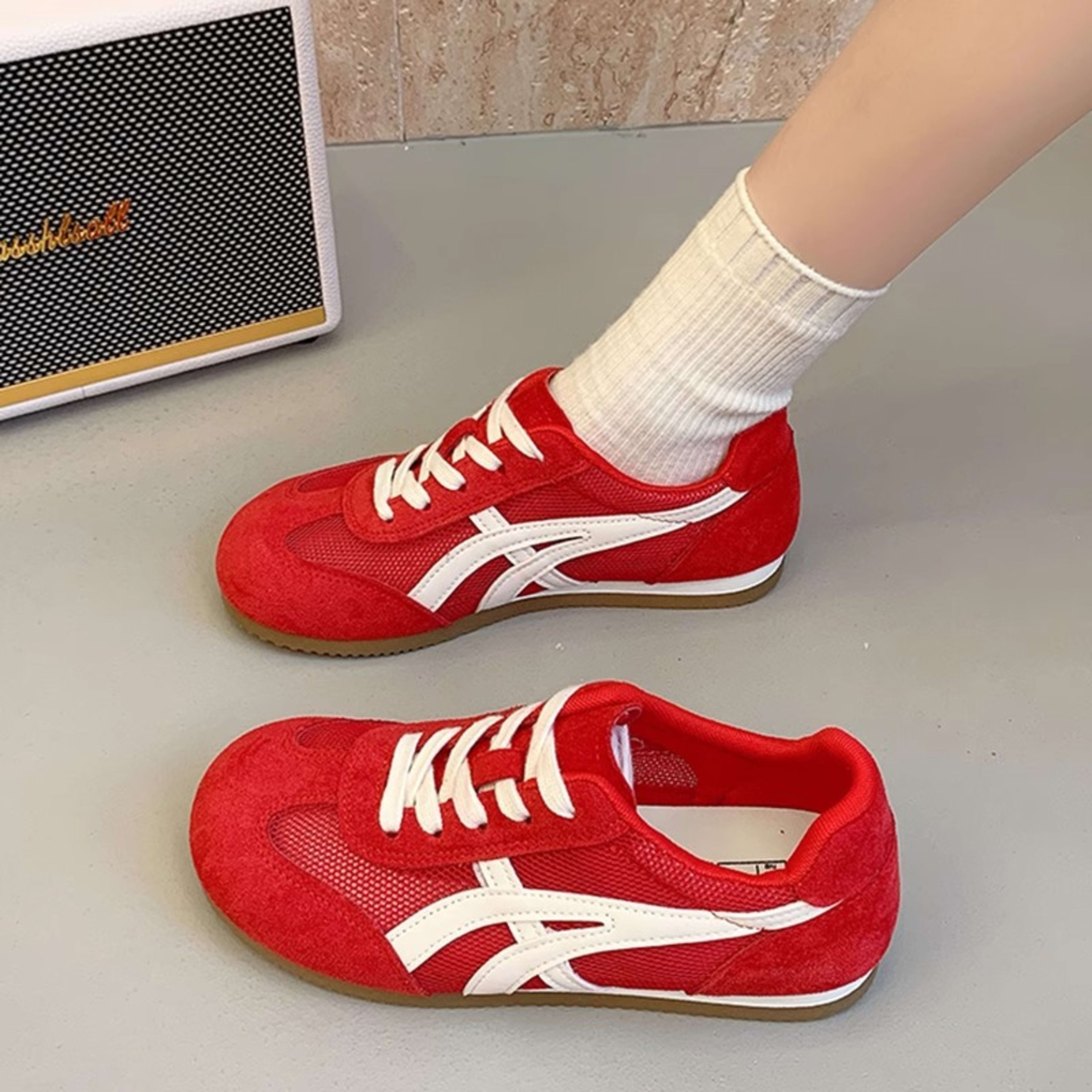 Women's Leather Thick-soled Breathable Mesh Cortez 11