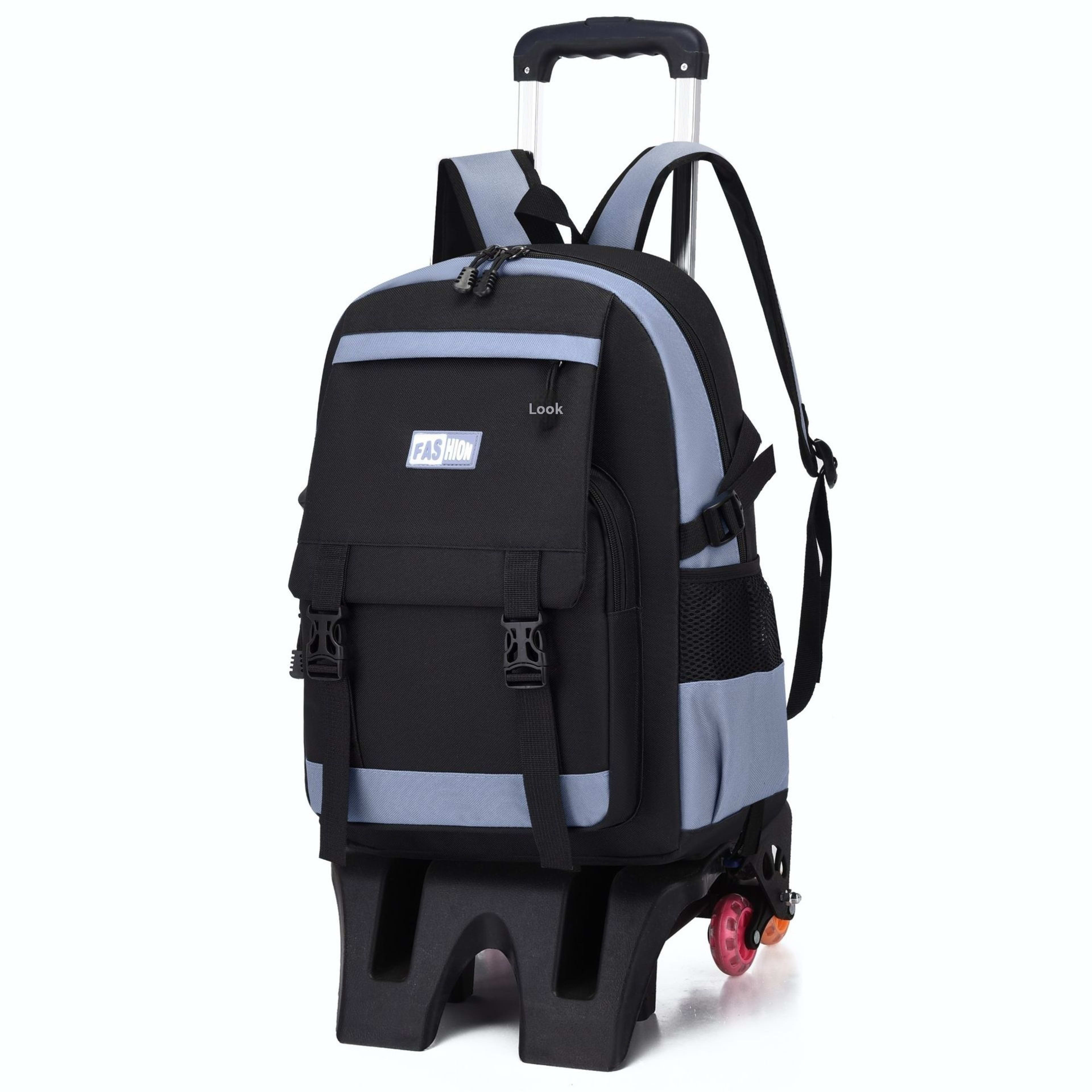 Leisure Primary School Student Large Capacity Pull Rod Backpack 9