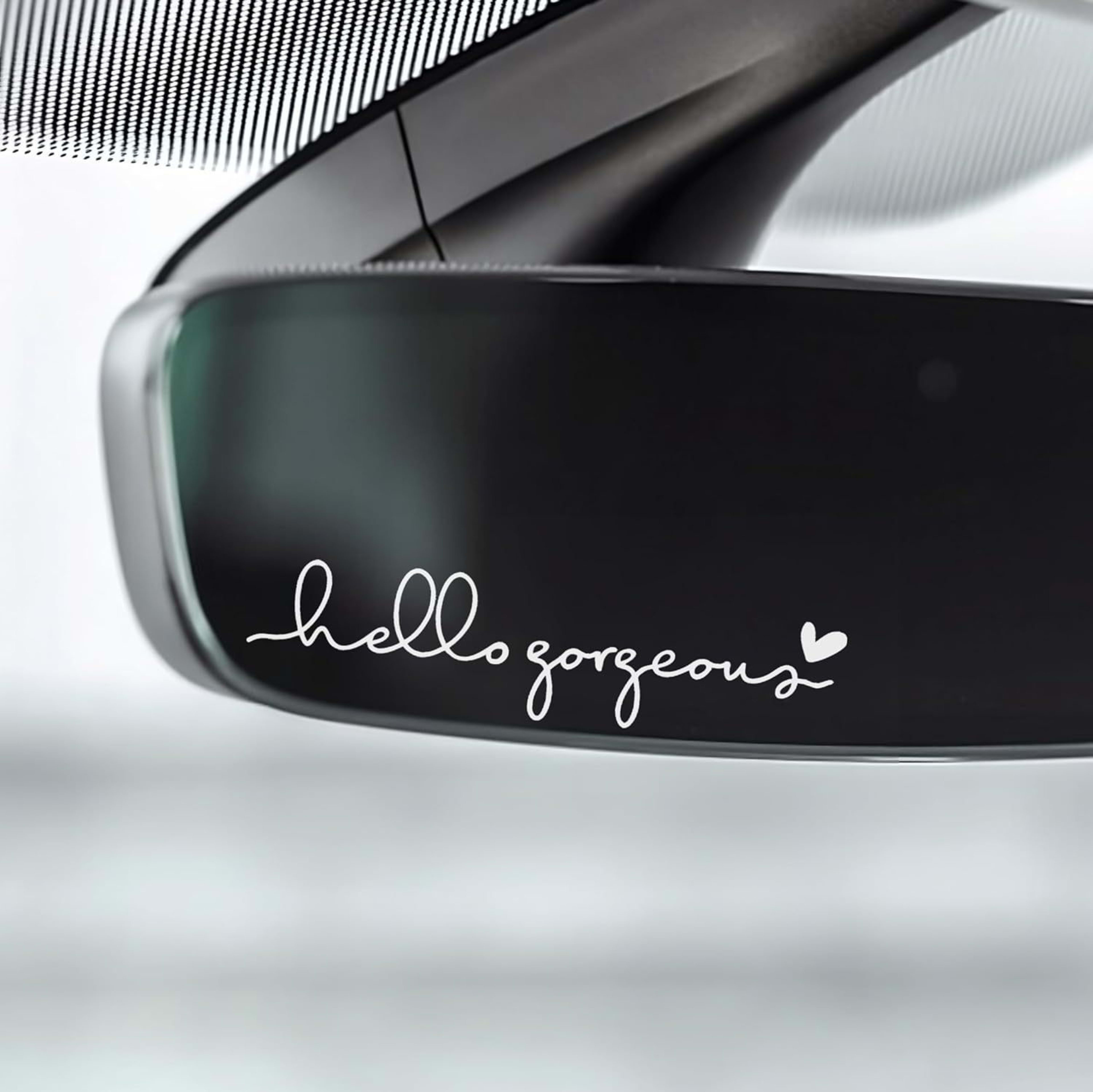 Hello Beautiful Car Rearview Mirror Stickers 9