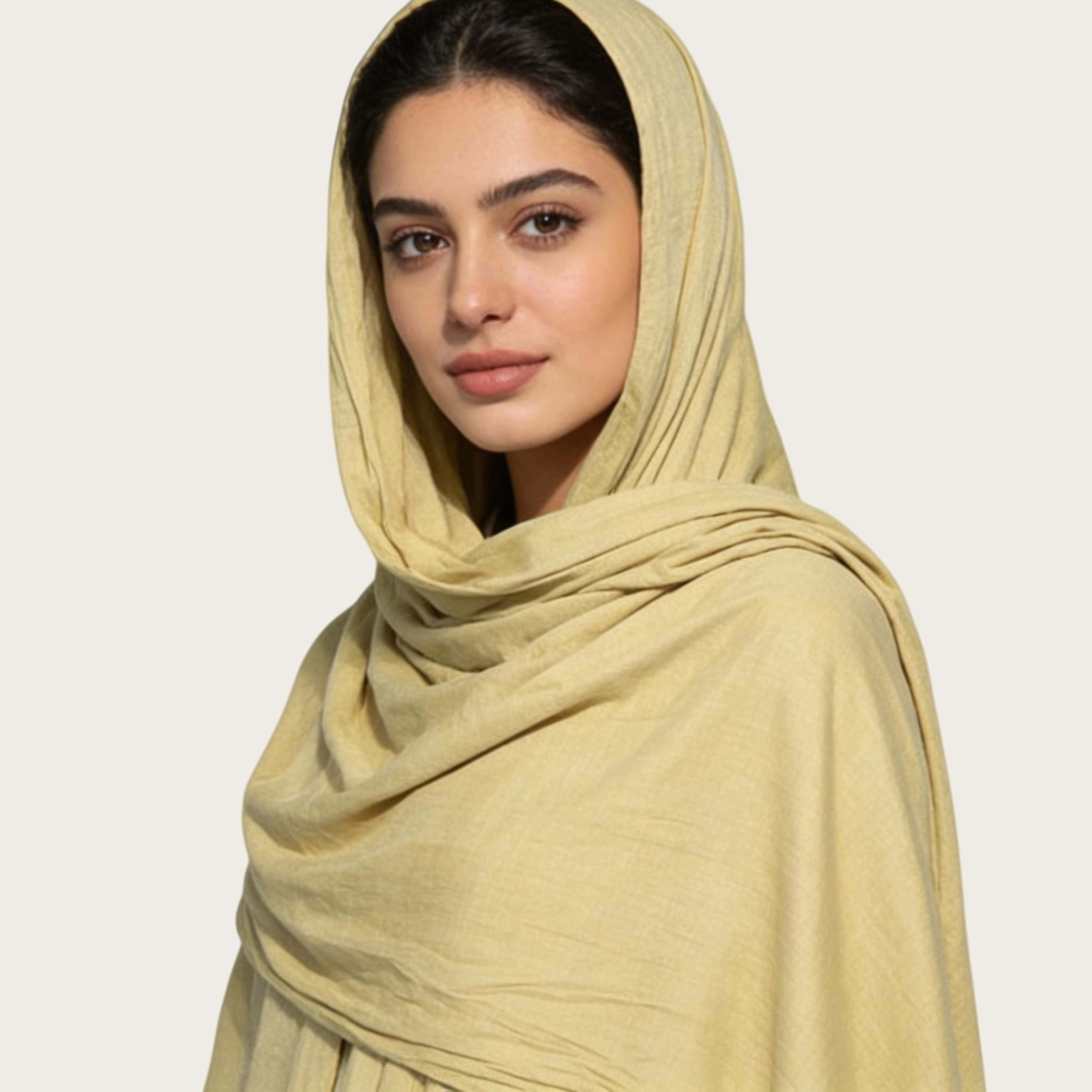 Mercerized Cotton Trendy Versatile Scarf Solid-color Long Scarf 22