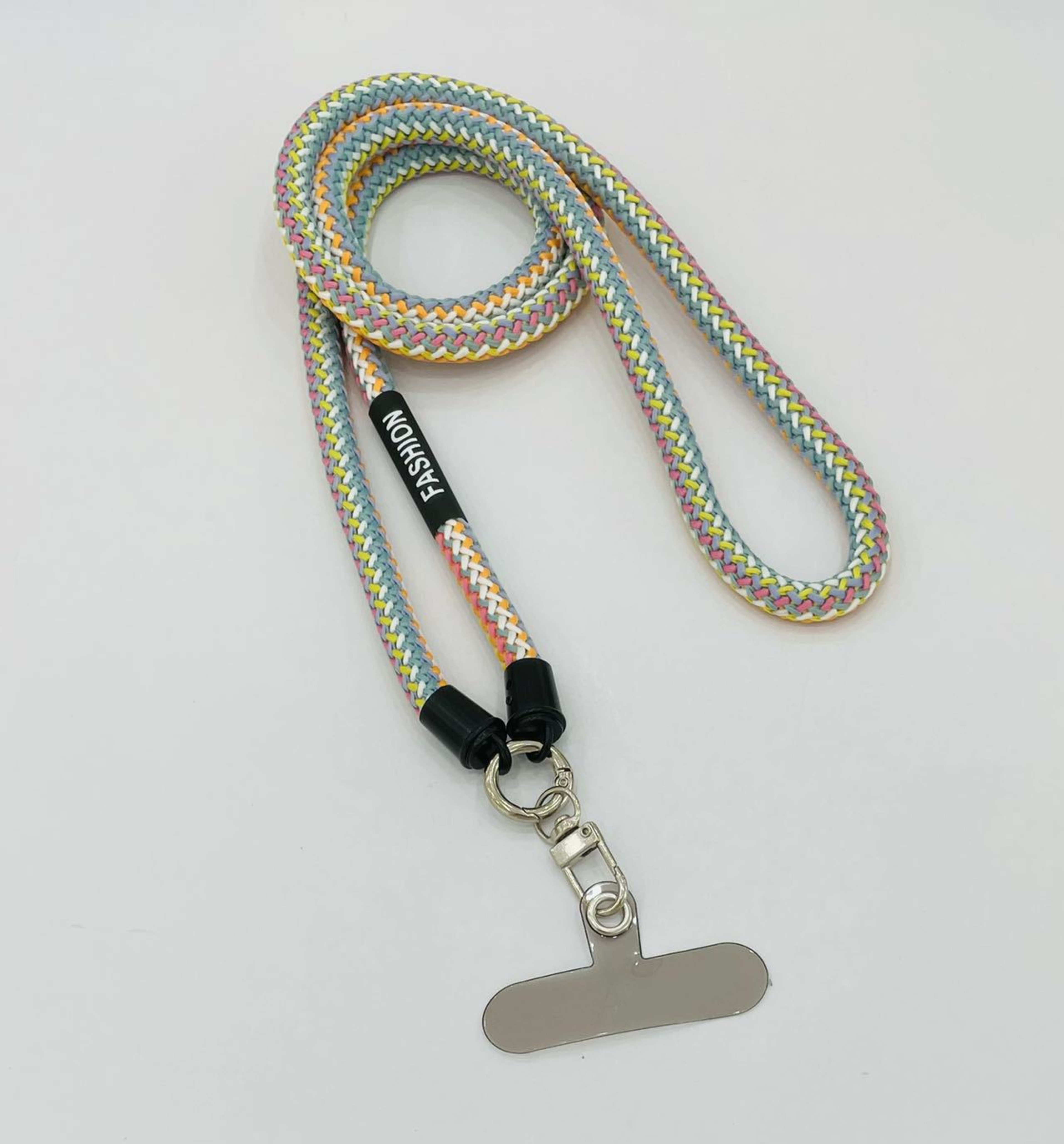 Detachable Fluorescent Braided Decorative Phone Lanyard