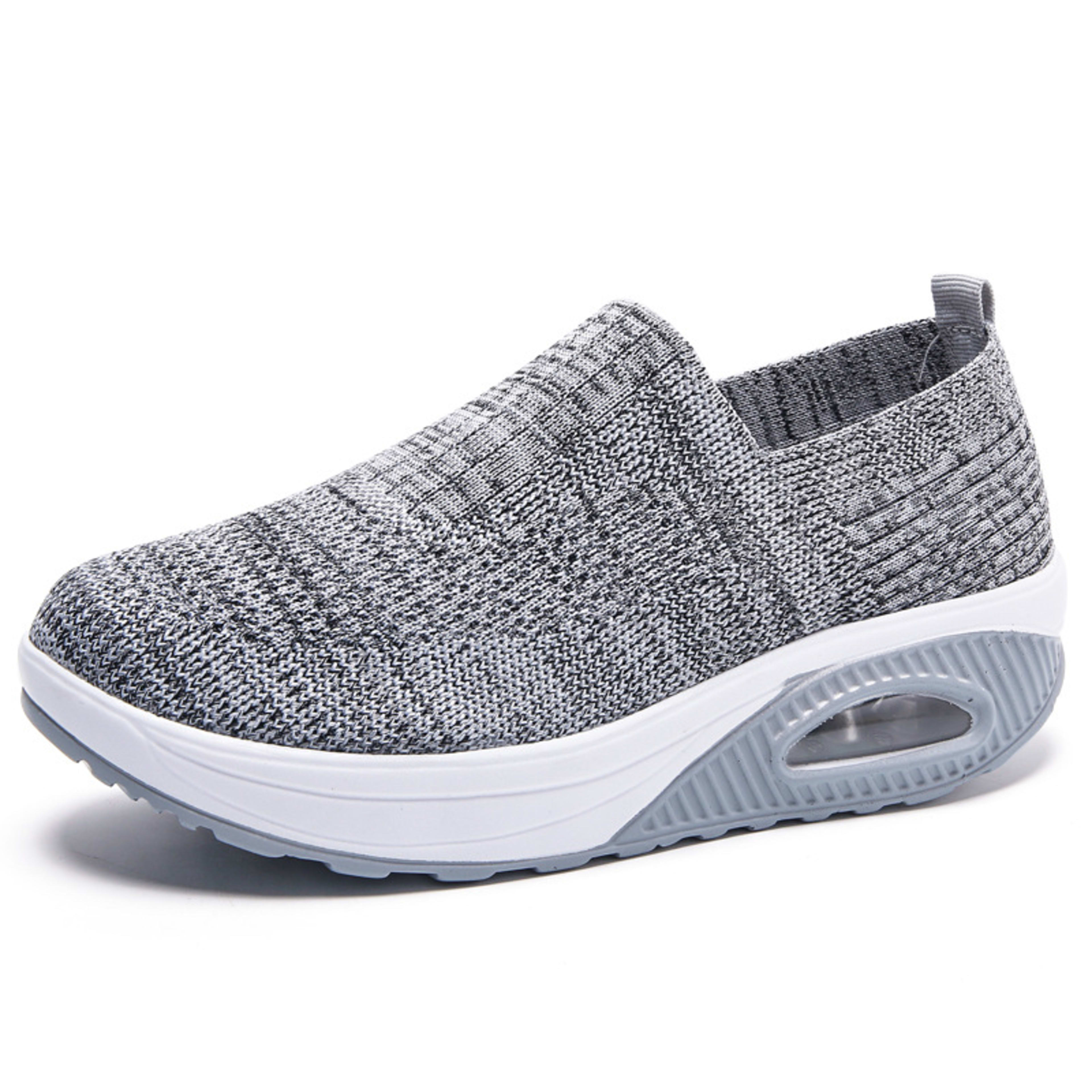 New Women's Leisure Sports Air Cushion Non-slip Flying Woven Women's Shoes 12