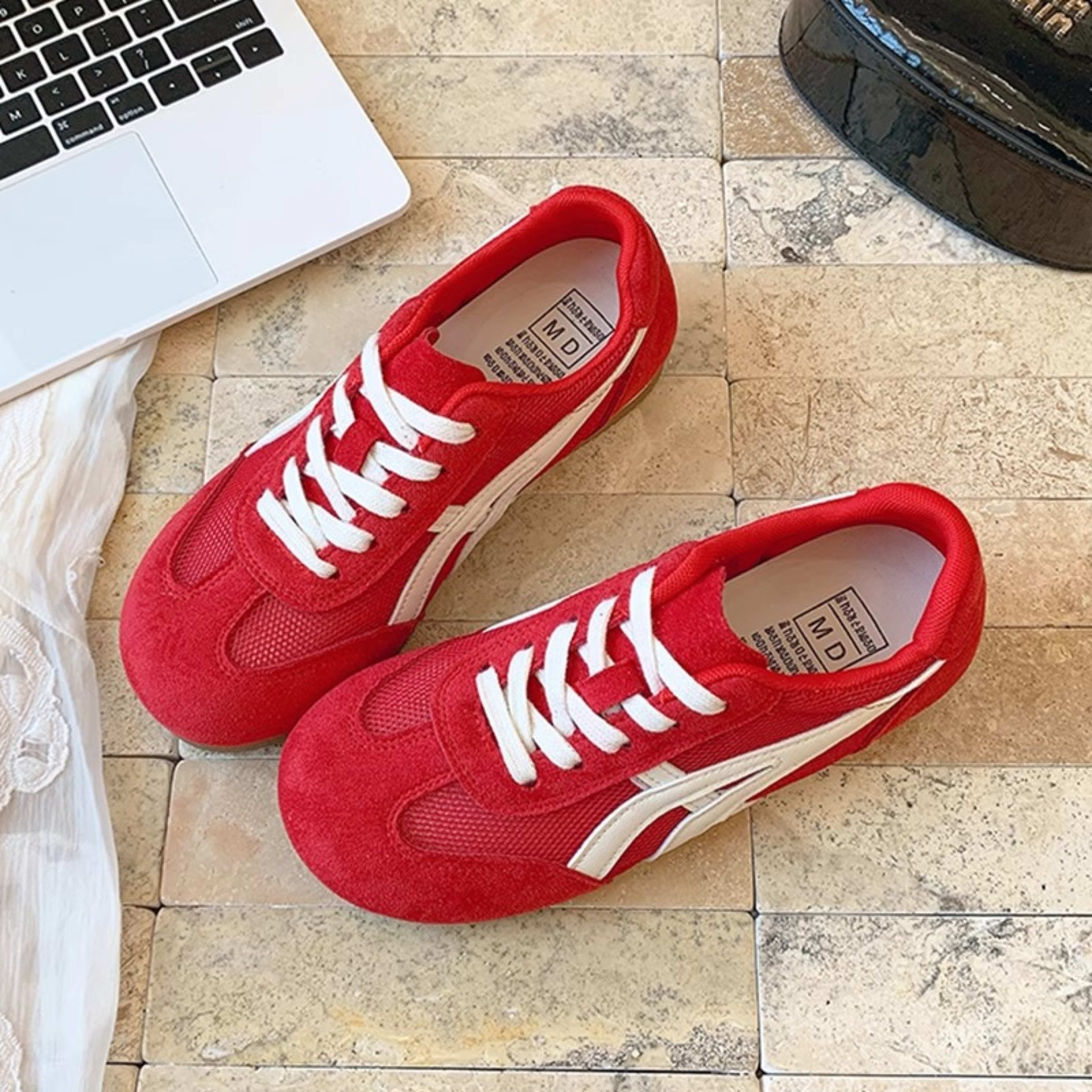 Women's Leather Thick-soled Breathable Mesh Cortez 4